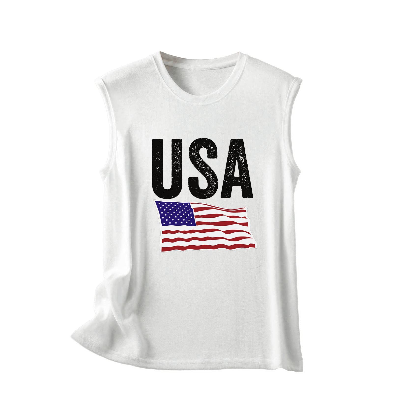 K1 Women's Casual Sleeveless Round Neck Fitted Tank Top - Trendy Blouse Tee for Summer, Workout & Daily Wear