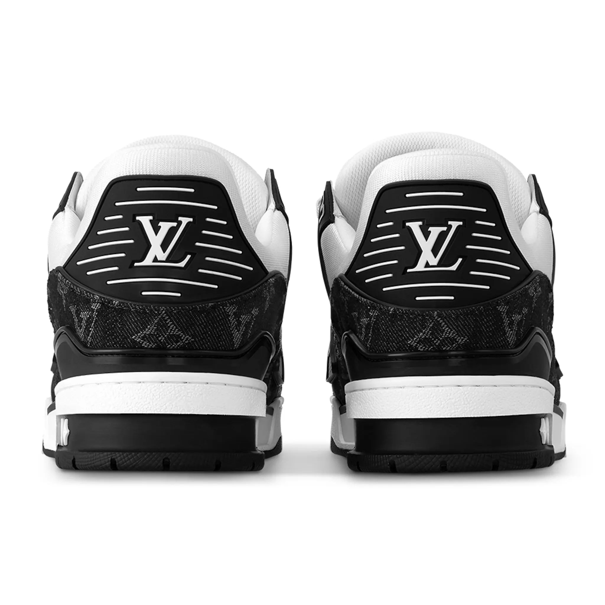 Louis Vuitton LV Monogram Black Denim Sneakers - Luxury Designer Casual Shoes for Men & Women | Perfect for Streetwear, Travel & Everyday Fashion