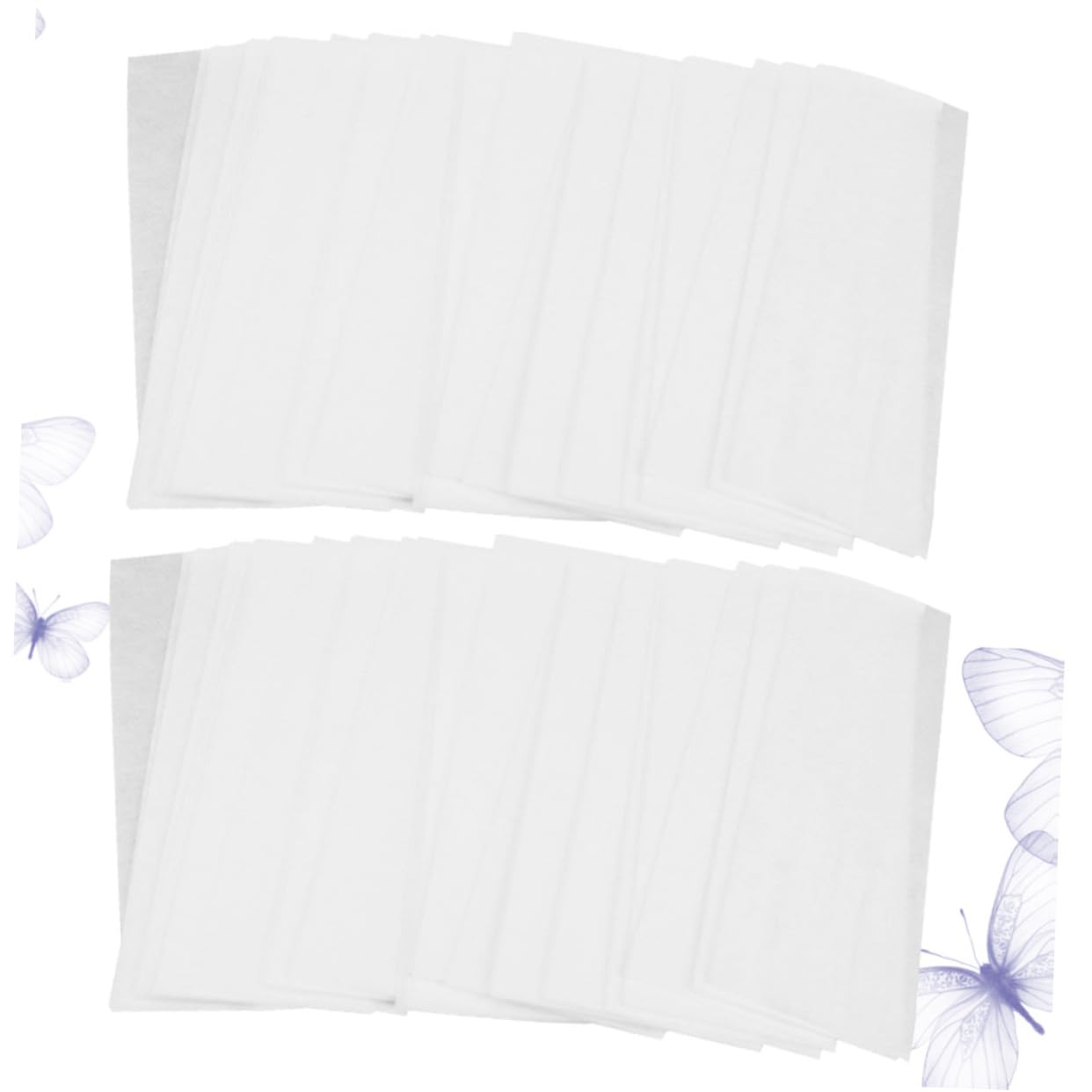 IPetboom Thick Nonwoven Hair Removal Strips - 80 Sheets per Bag, 2 Bags Included | Facial & Body Hair Remover for Women | Soft, Flexible Depilatory Wax Strips | Perfect for Smooth Skin at Home, Salon, or Travel