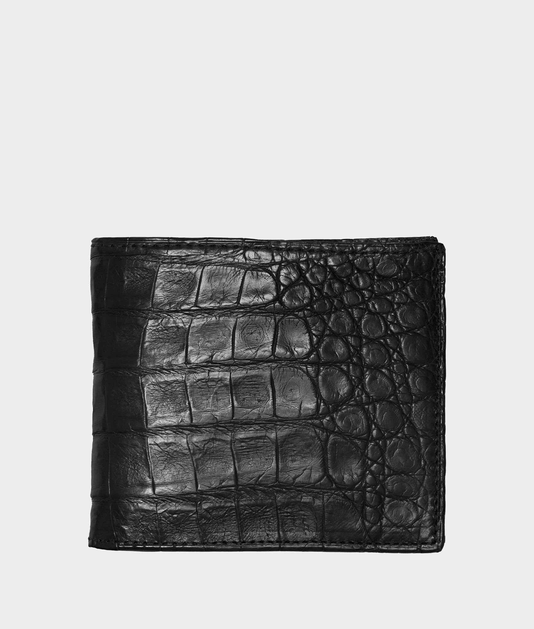 Premium Genuine Crocodile Leather Hipster Wallet for Men - Slim RFID Blocking Bifold Wallet - Stylish & Durable for Everyday Use, Travel & Business
