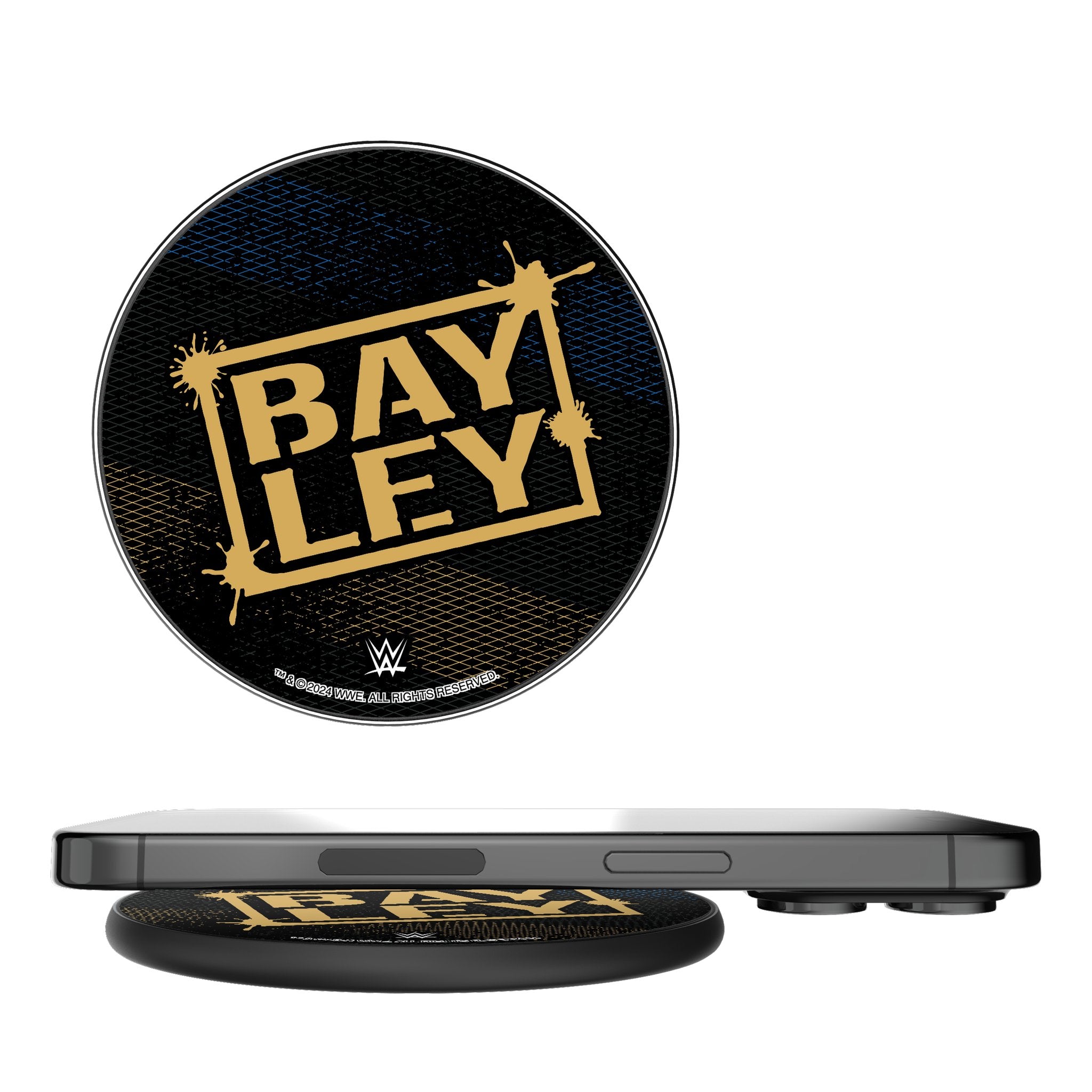 Bayley Steel 15W Fast Wireless Charger - Qi Certified for iPhone 15/14/13/12, Samsung Galaxy S23/S22/S21 - Perfect for Bedside, Office & Car Charging