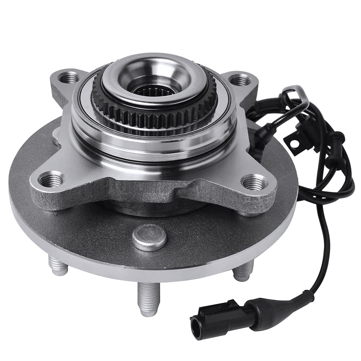 Detroit Axle 4WD Front Wheel Bearing Hubs for Ford F-150 Expedition & Lincoln Navigator Mark LT - Replacement Wheel Bearing and Hub Assembly Set (6 Lug) - Perfect for Off-Roading, Towing, and Heavy-Duty Use