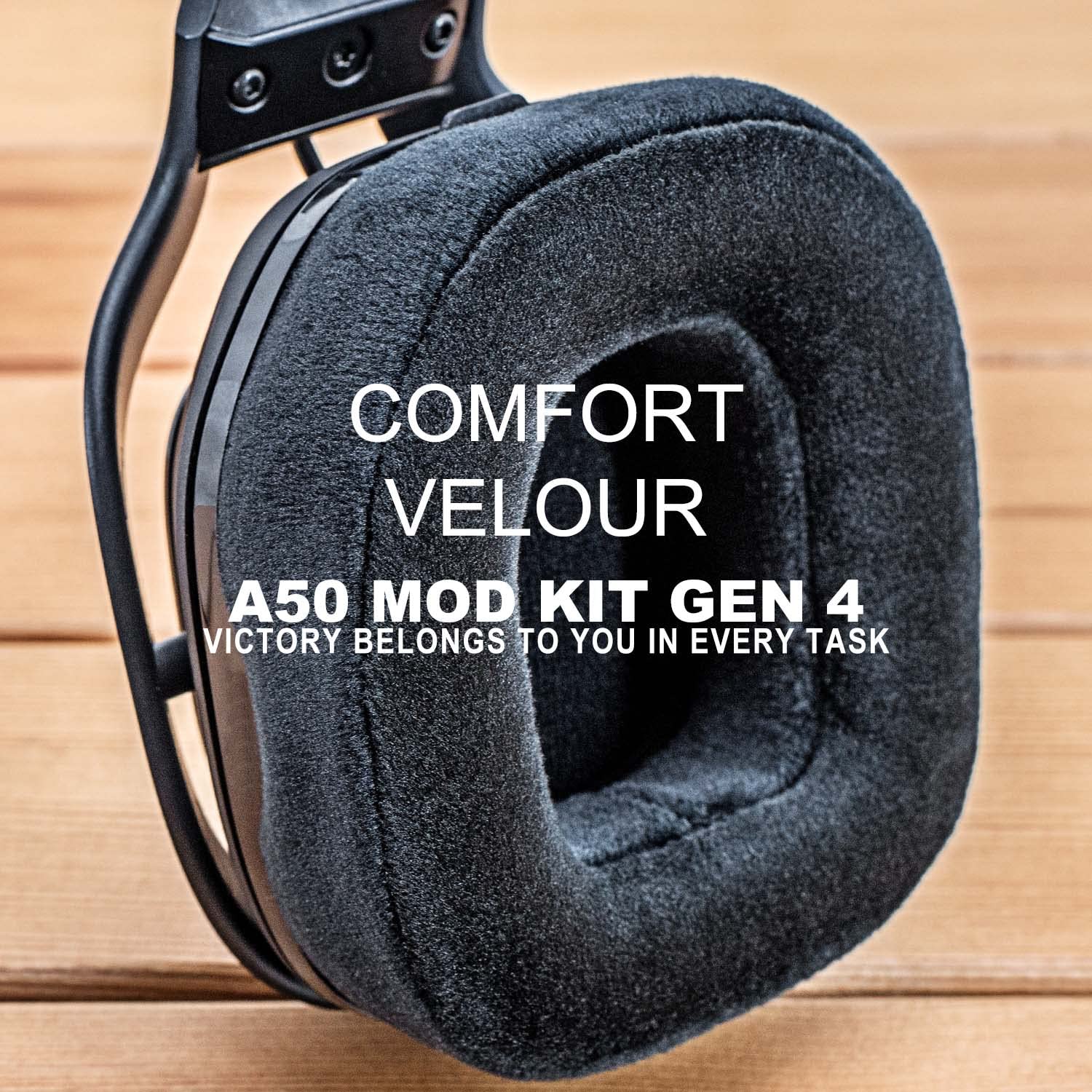 **Astro Gaming A50 Gen 4 Mod Kit - Replacement Ear Cushions, Headband & Microphone Foam - Compatible with A50 Wireless Headset (Velvet) - Not for GEN 3 - Perfect for Gaming, Streaming & Long Wear Comfort**