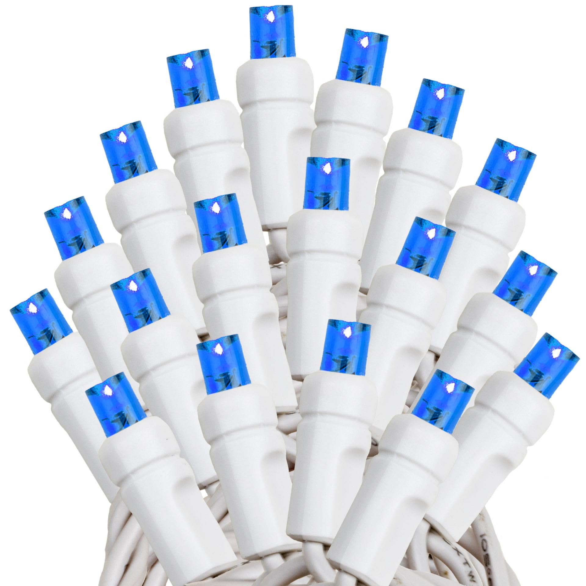 50 LED 11FT Blue Outdoor String Lights - Waterproof Decorative Fairy Lights for Yard, Garden, Patio & Christmas Decor - Perfect for Parties, Weddings, and Holiday Lighting