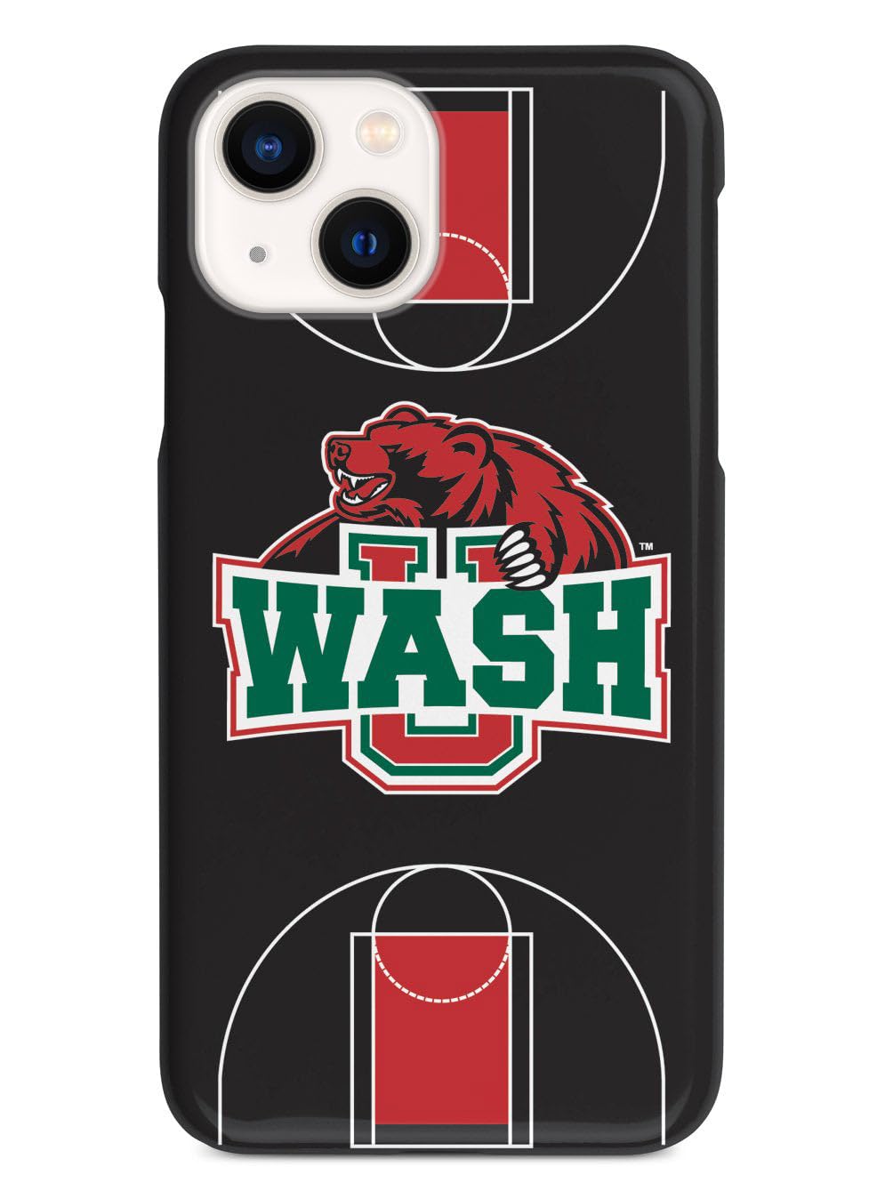3D Textured iPhone 15 Case with Rubber Bumper - Protective Phone Cover for Apple iPhone 15 - Washington University St. Louis Bears Basketball Design - Perfect for School Pride, Game Days & Everyday Protection