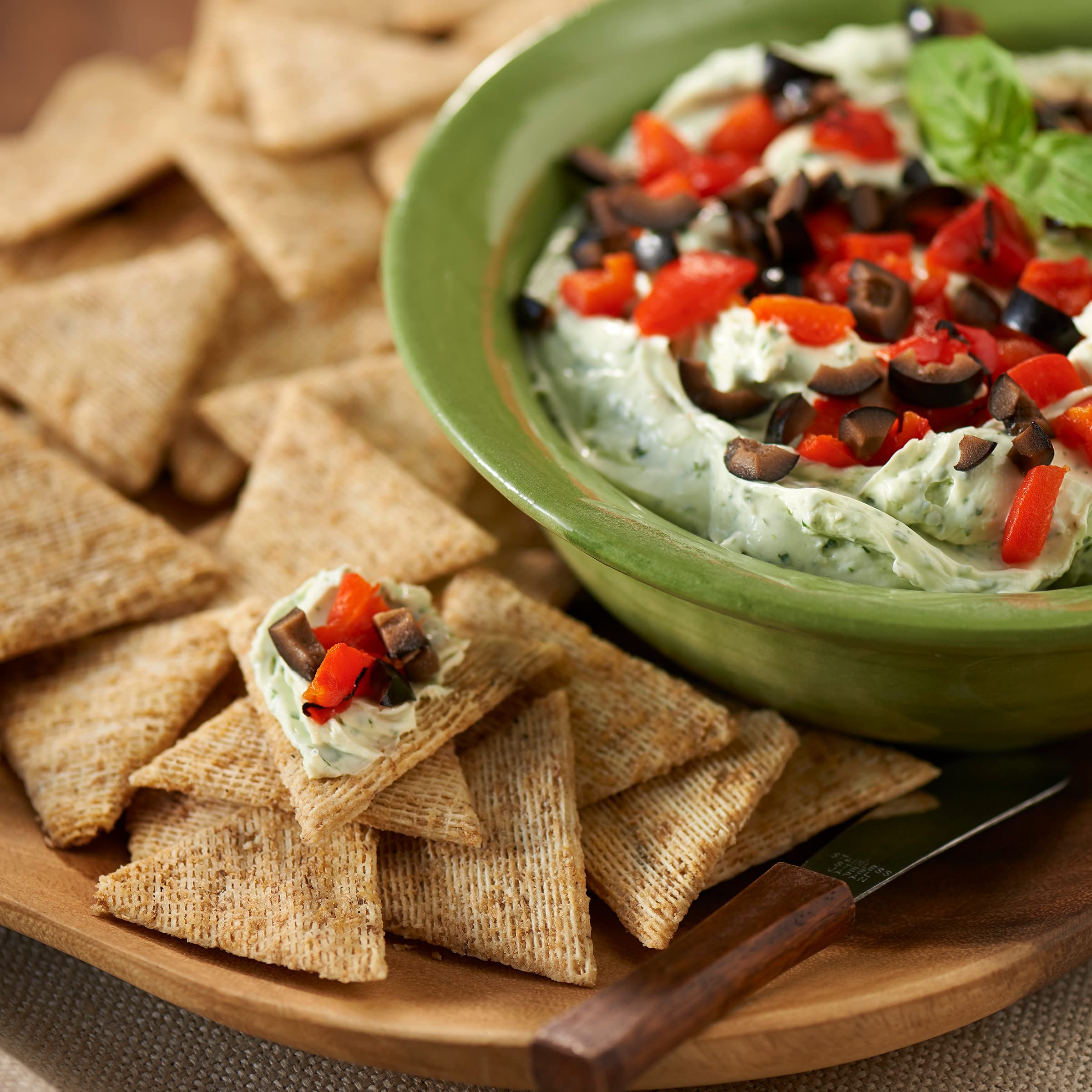 Triscuit Thin Crisps Zesty Jalapeno Whole Grain Wheat Crackers - Healthy Low Fat Snacks for Lunch, Office, or On-The-Go - 7.1 oz Pack (Perfect for Parties, Picnics & School Lunches)