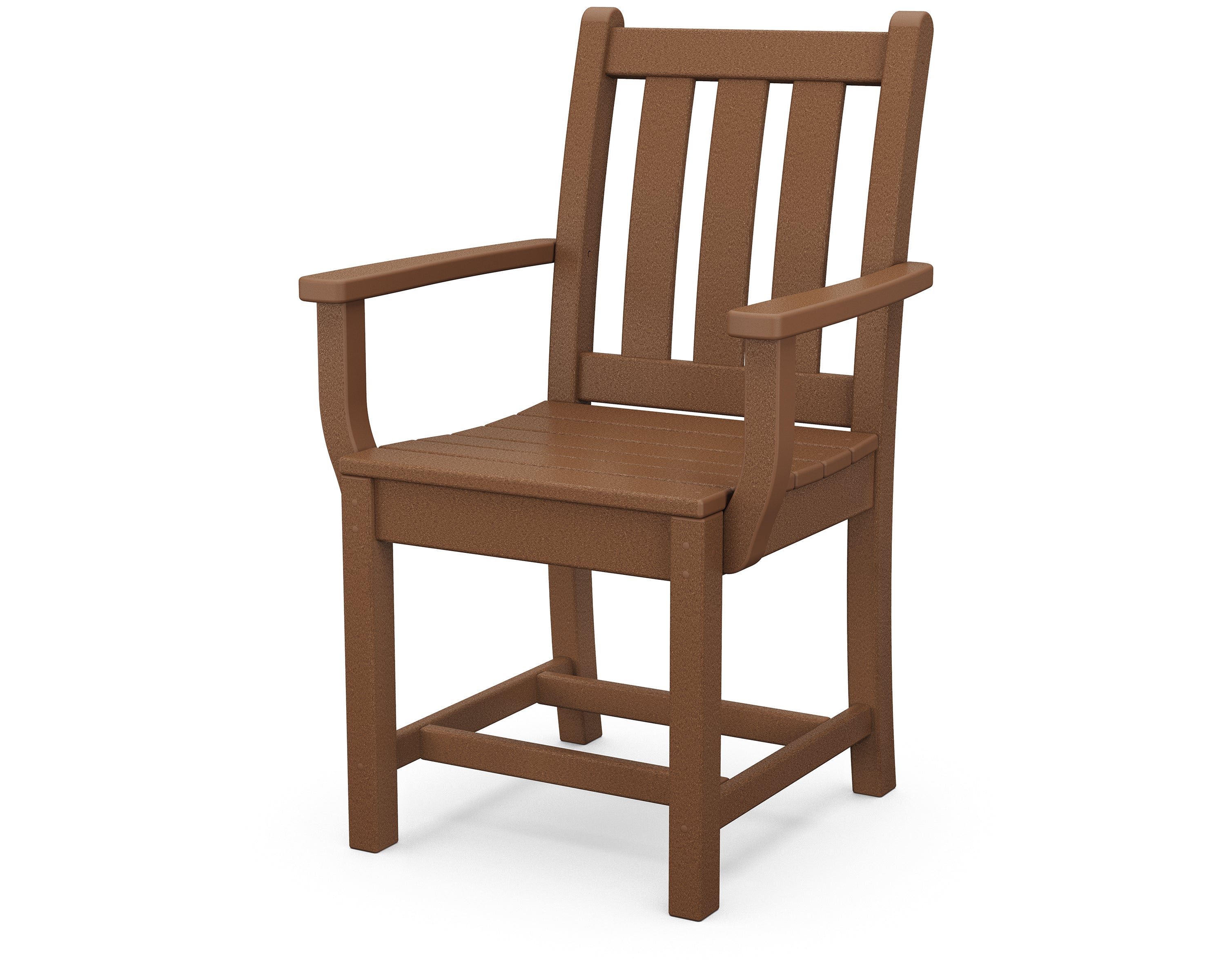 POLYWOOD Traditional Outdoor Garden Dining Arm Chair - Weather-Resistant & Durable for Patio, Deck, and Poolside Use