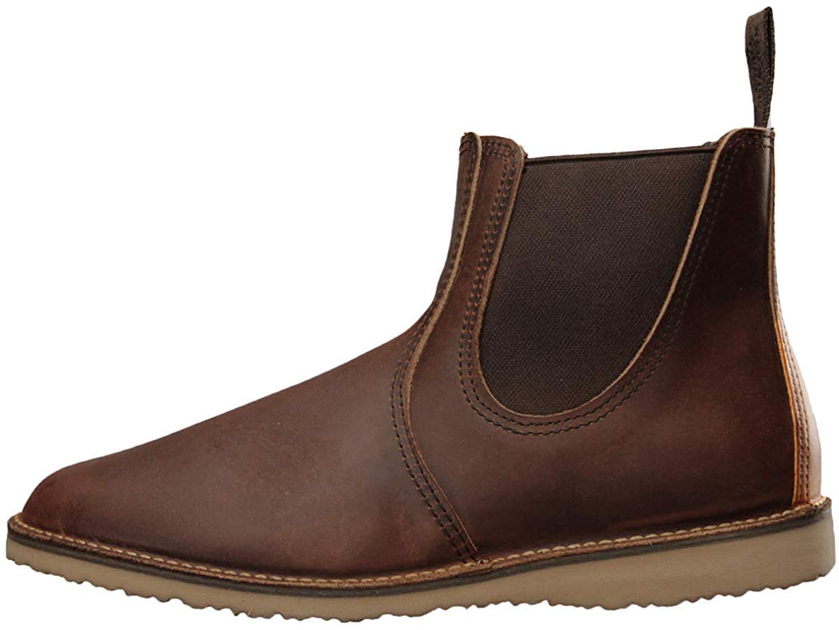 Red Wing Men's Chelsea Boots - Waterproof Leather Work Boots for Men - Comfortable Slip-On Ankle Boots for Outdoor, Work & Casual Wear