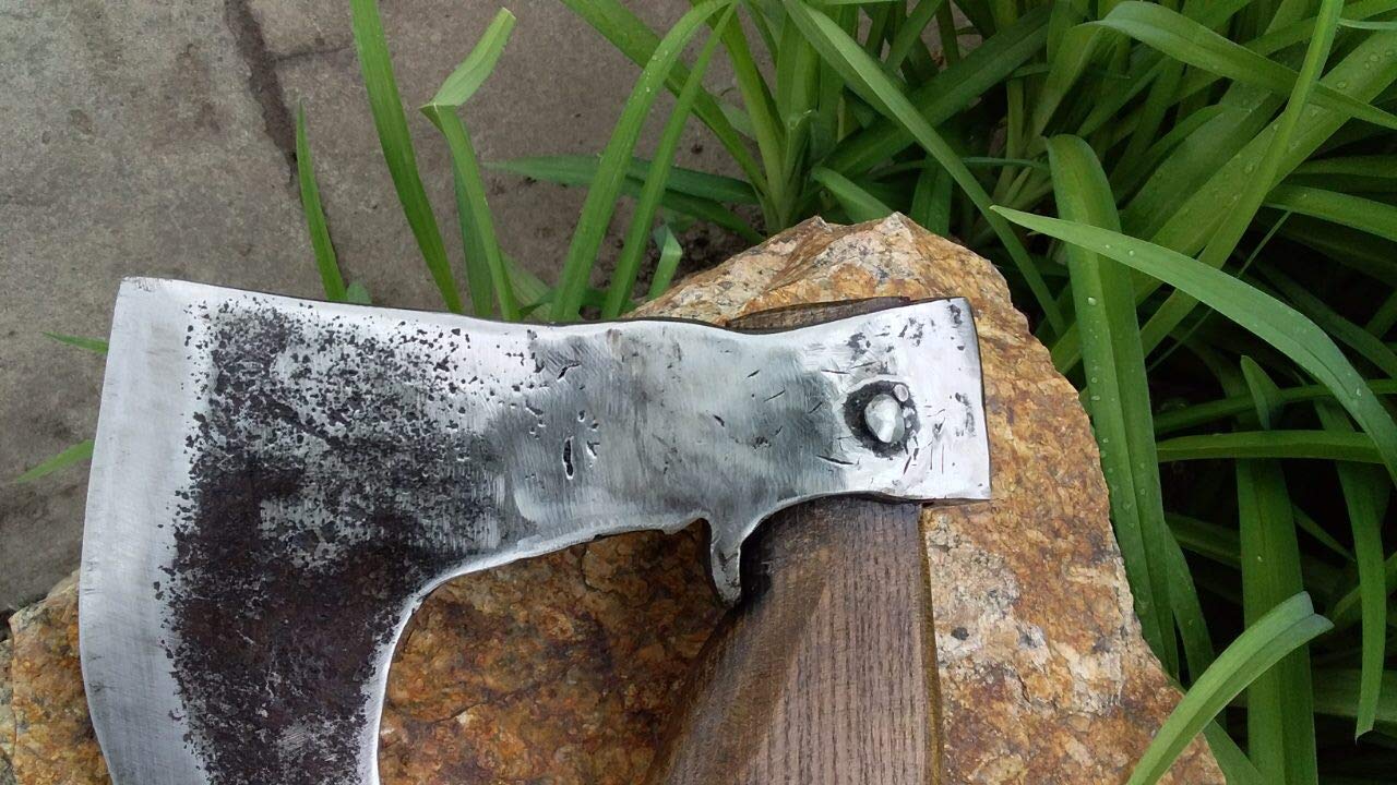 Viking Axe Hatchet - Hand Forged Medieval Axe for Men | Unique Birthday Gift, 6th Anniversary Present & Handyman Tool | Perfect for Camping, Woodworking & Outdoor Adventures