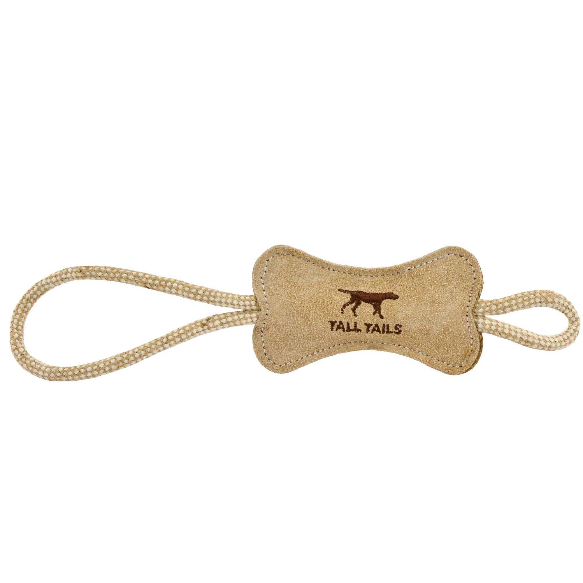 Premium Natural Leather & Wool Dog Tug Toy - Durable Chew Rope for Aggressive Chewers - Interactive Play for Training, Bonding & Teeth Cleaning (Ideal for Medium/Large Dogs)