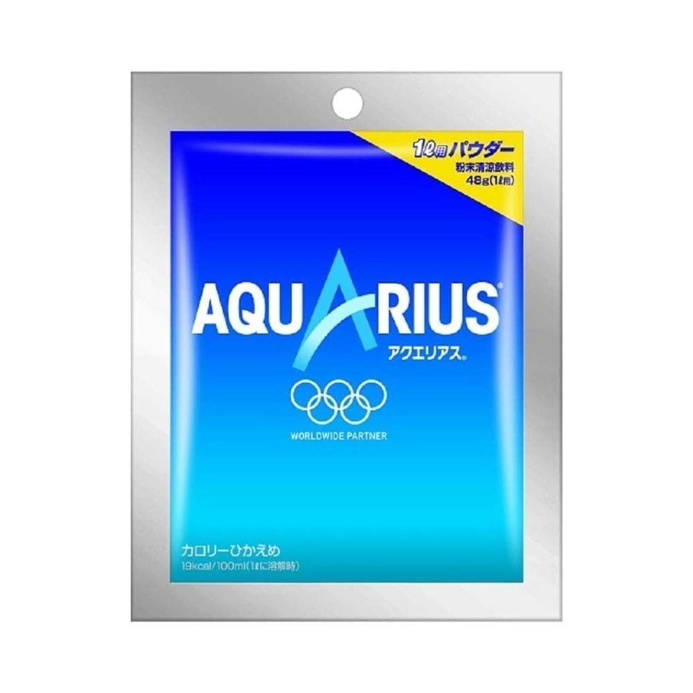 Aquarius Sports Drink Powder - 48g x 5 Bags - Electrolyte Replenishment for Athletes | Ideal for Running, Gym Workouts & Outdoor Activities