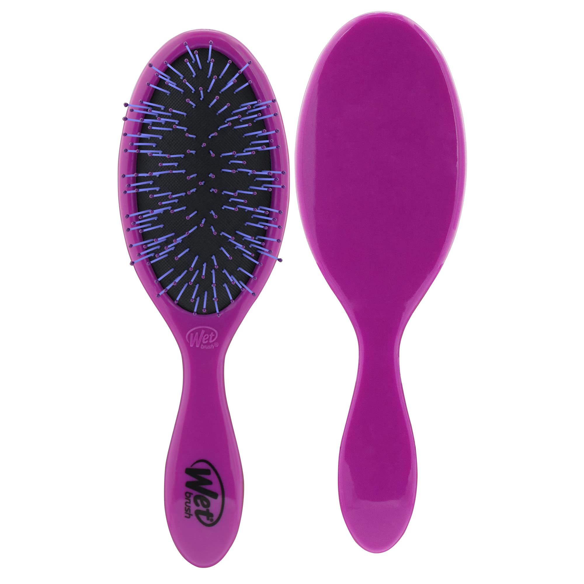 Wet Brush Original Detangling Hair Brush Purple - Gentle Flexible Bristles for Curly, Straight, Thick & Wavy Hair - Tangle-Free Styling Brush for Women & Men - Perfect for Daily Hair Care, Salon Styling & Travel