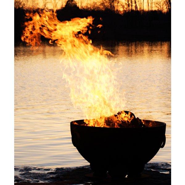 Nepal Fire Pit - Handcrafted Outdoor Fire Pit for Patio, Garden, and Backyard - Perfect for Camping, BBQ, and Relaxing Evenings