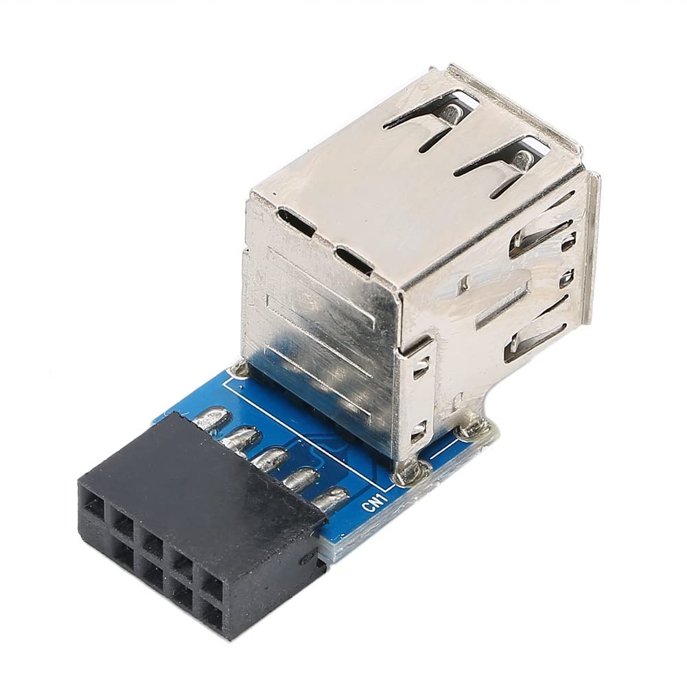 DLOETT ADDn Card 2-Port 9-Pin Female to Dual USB 2.0 Female Adapter - USB Expansion Card for PC Motherboard, Computer Accessories - Perfect for Adding Extra USB Ports to Desktop PCs and Workstations