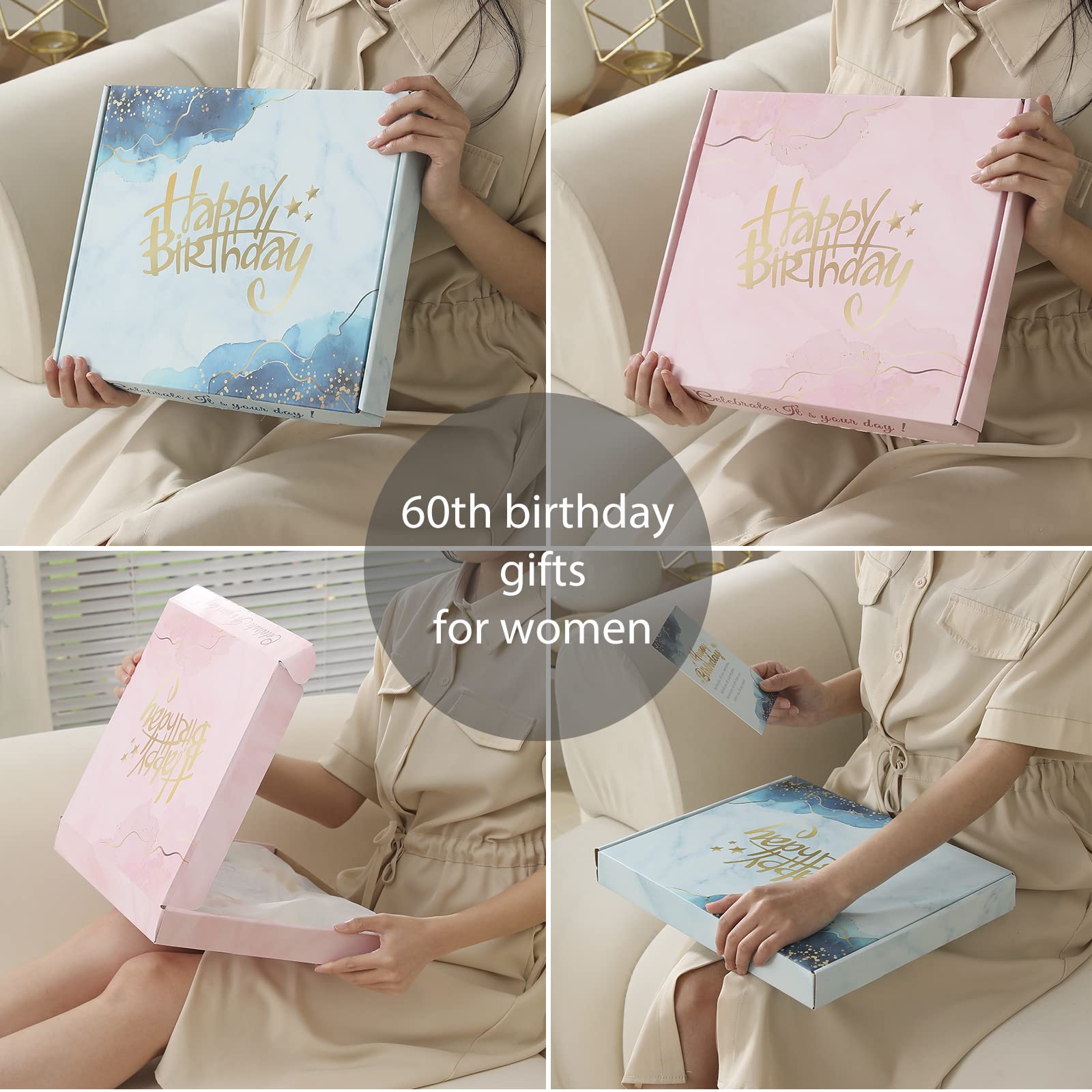 60th Birthday Gifts for Women - 1965 Commemorative Fleece Blanket (60
