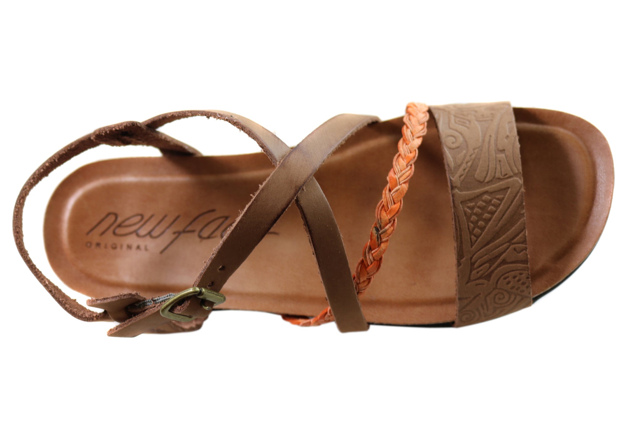 Laurina Women's Comfortable Leather Sandals - Handmade in Brazil - Casual Summer Walking Shoes for Beach, Travel & Everyday Wear
