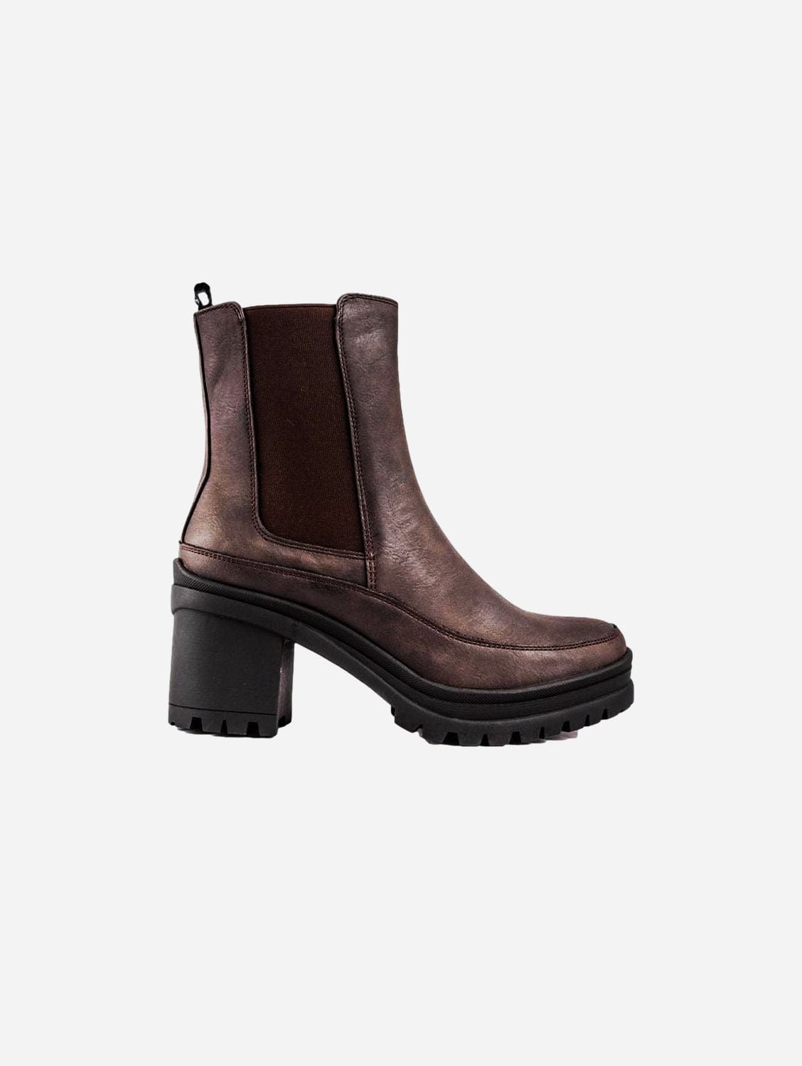Hibiscus Women's Vegan Leather Chelsea Boots - Brown | Comfortable & Stylish Ankle Boots for Fall & Winter | Perfect for Office, Casual Outfits & Date Nights
