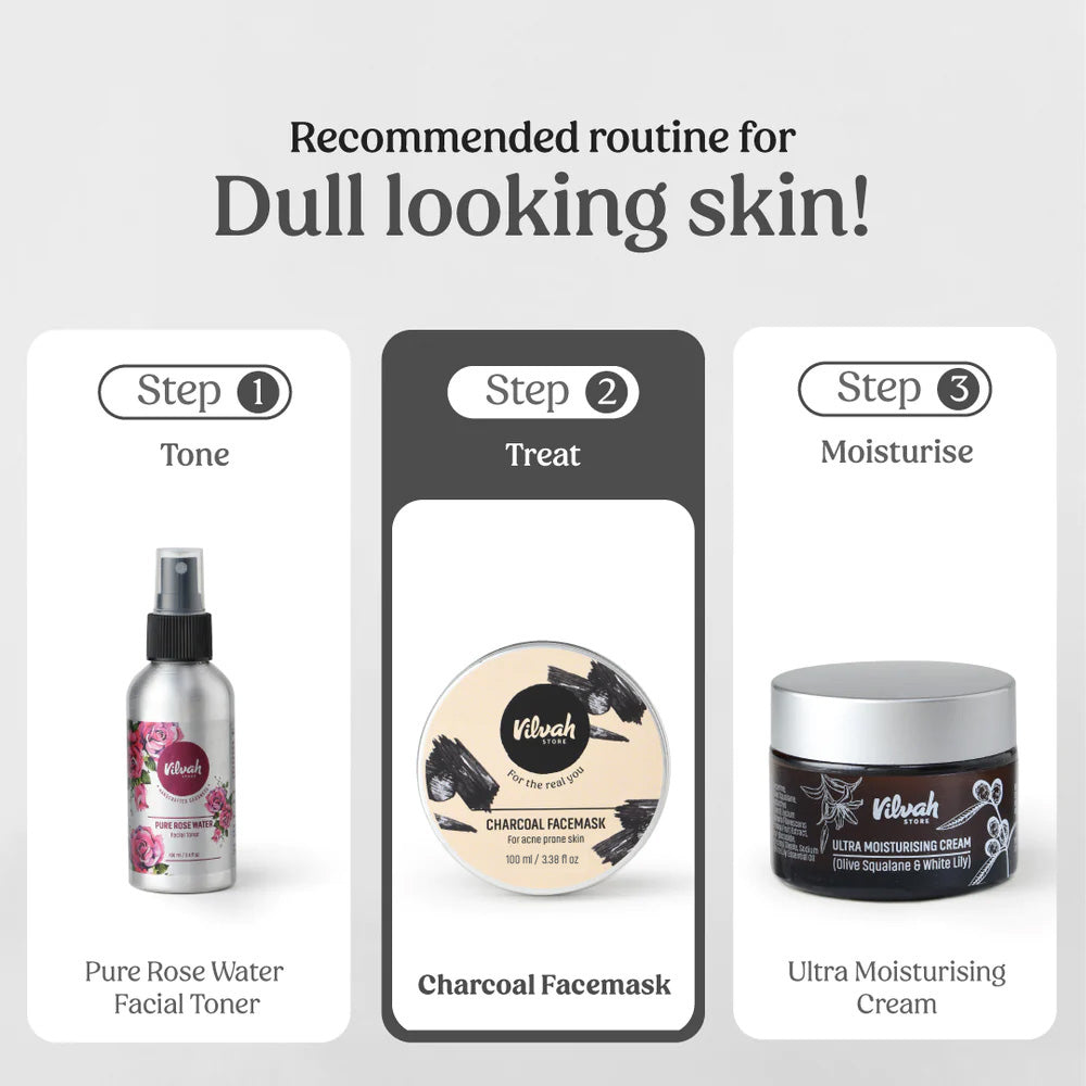 Best Activated Charcoal Face Mask for Deep Cleansing & Pore Minimizing - Detoxifying & Oil Control for Acne-Prone Skin - Perfect for Daily Skincare & Spa Nights