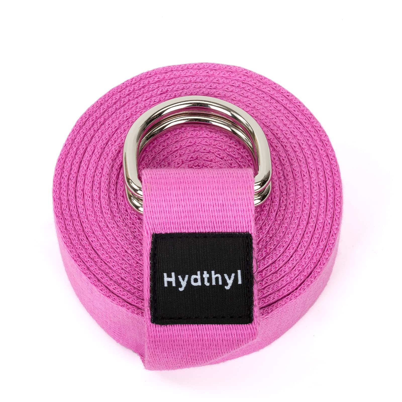 Yoga Strap with Adjustable D-Ring Buckle - 6/8/10 Feet Durable Soft Exercise Belt for Stretching, Flexibility & Strength Training - Ideal for Yoga, Pilates, Dance, Physical Therapy, Home Gym & Travel Fitness