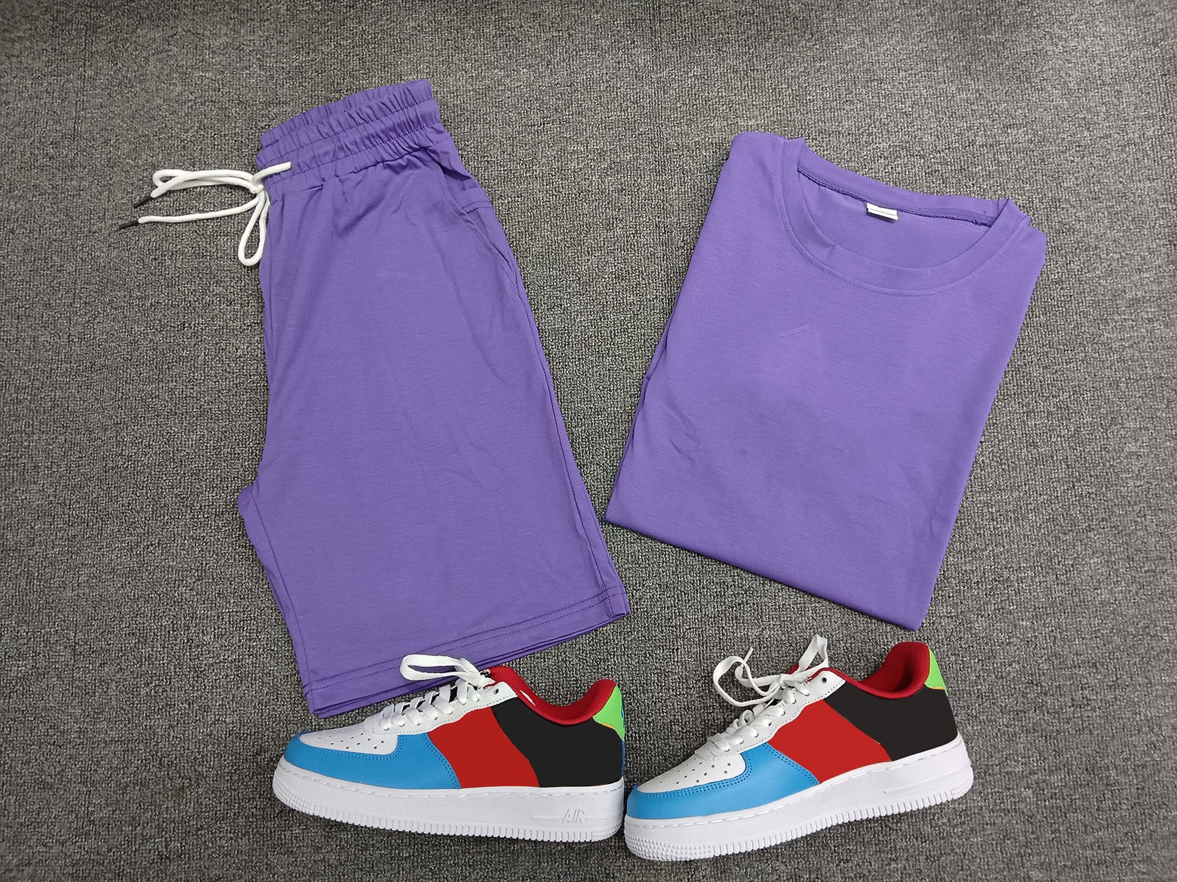 Men's Casual Short Sleeve T-Shirt & Athletic Shorts Set - Comfortable Summer Outfit for Gym, Running, and Outdoor Activities