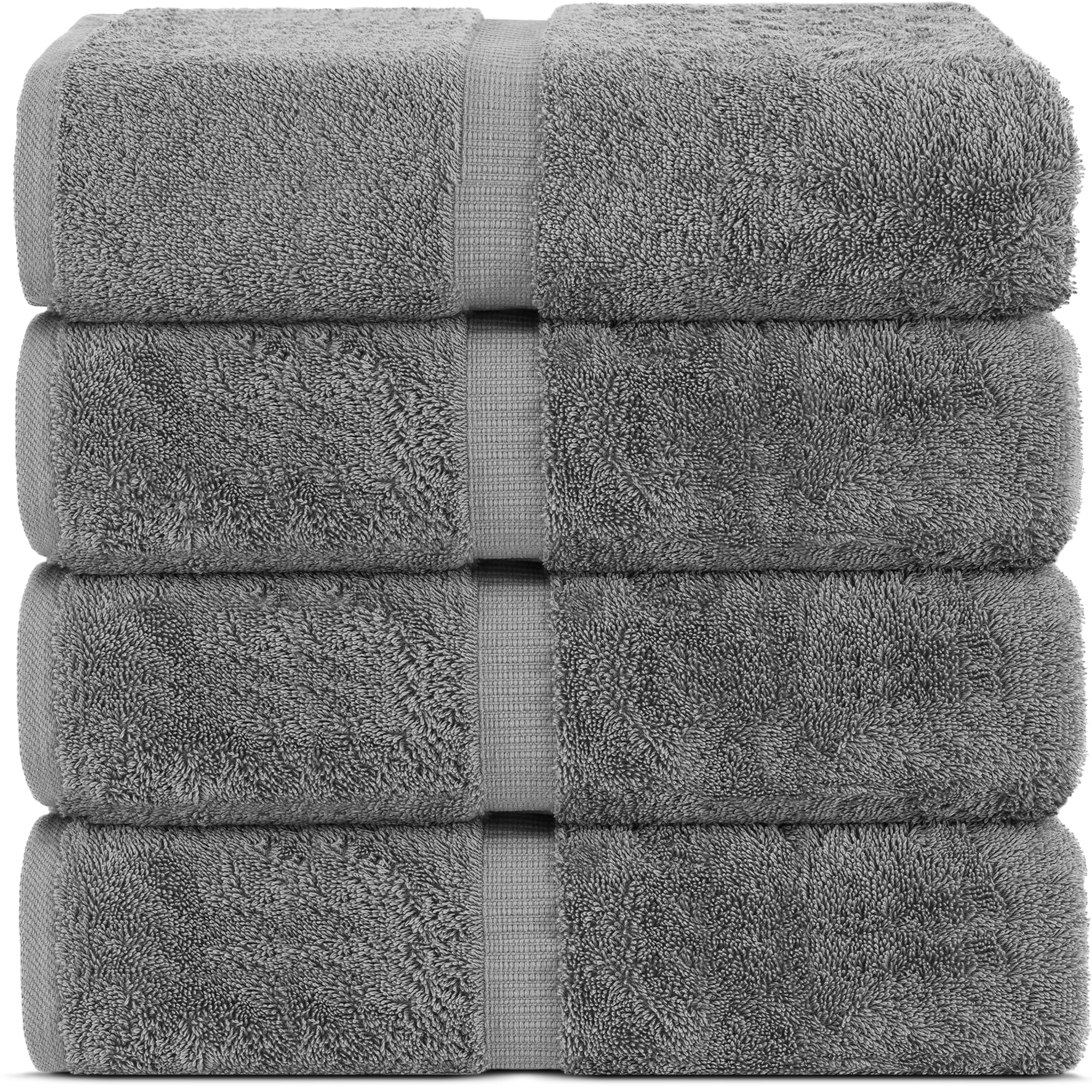 Premium 100% Cotton Chakir Turkish Bath Towels Set of 4 (30