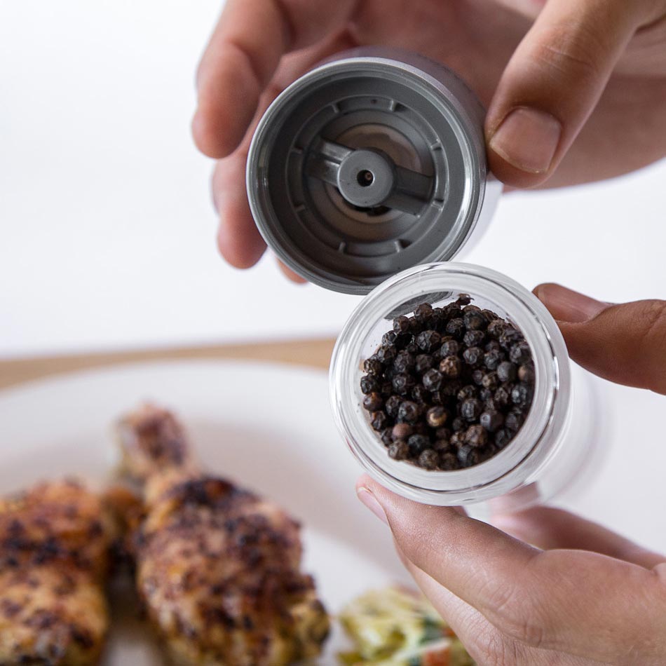 Cole & Mason Lincoln H308597U Premium Stainless Steel Salt and Pepper Grinder Set - Perfect for Kitchen, Dining Table & Gourmet Cooking