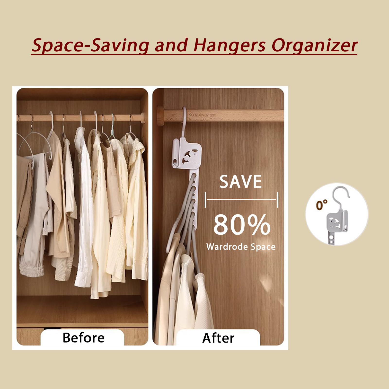 Portable Travel Clothes Drying Rack with 5 Hangers & Clips - Compact Over The Door Hanging Hook, Includes Storage Bag - Lightweight Space-Saving Laundry Solution for Dorms, RVs, Hotels & Camping Trips - Perfect for Small Spaces & On-The-Go Drying Needs