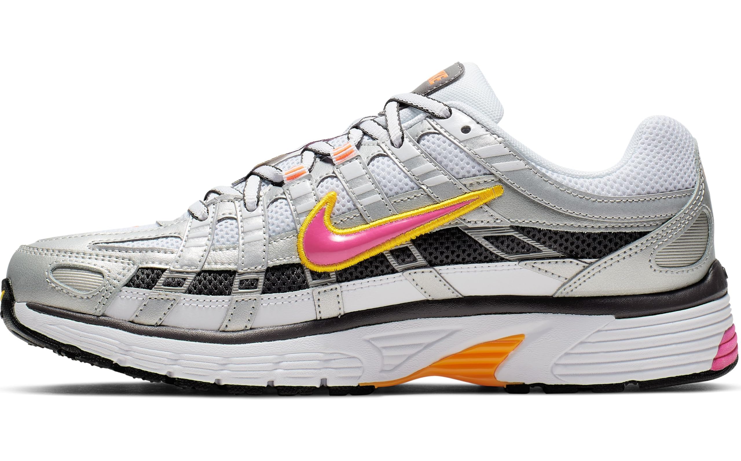 Nike Women's Running Shoes Sneakers - White Laser Fuchsia MTLC Platinum - Size 7.5 AU - Lightweight Comfort for Gym, Workout & Daily Wear