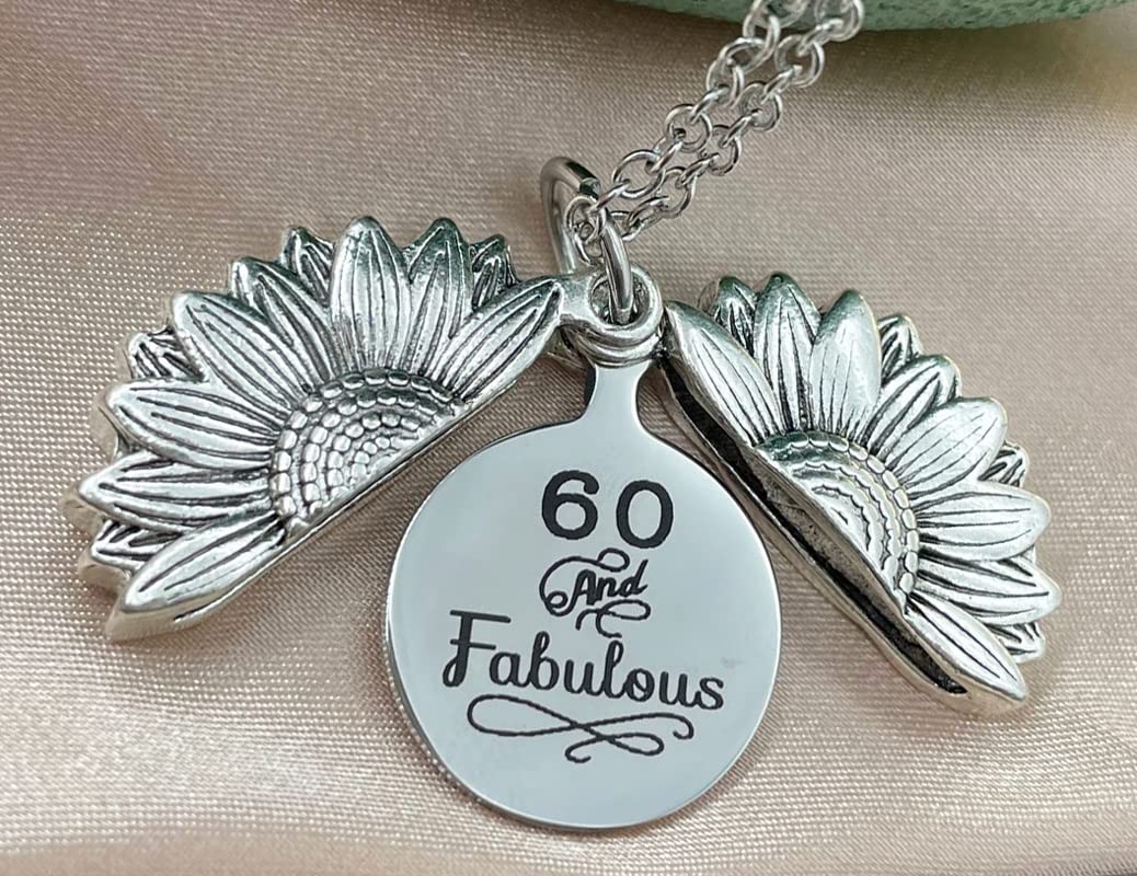 ZAHSY Sunflower Locket Necklace - Perfect Christmas, Birthday Gift for Daughter, Son, Mom, Wife - Ideal for 13, 18, 40, 60 Years Old - Great for Special Occasions & Everyday Wear