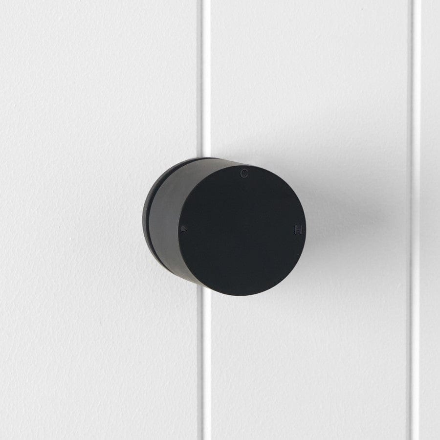 Round Wall Progressive Mixer Faucet in Matte Black - Perfect for Modern Kitchen & Bathroom Sinks