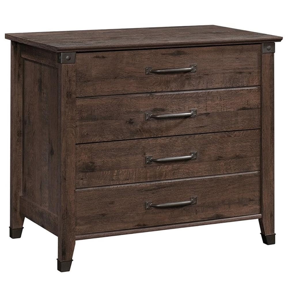 2-Piece Home Office Set with Computer Desk and File Cabinet in Coffee Oak - Perfect for Small Spaces & Remote Work