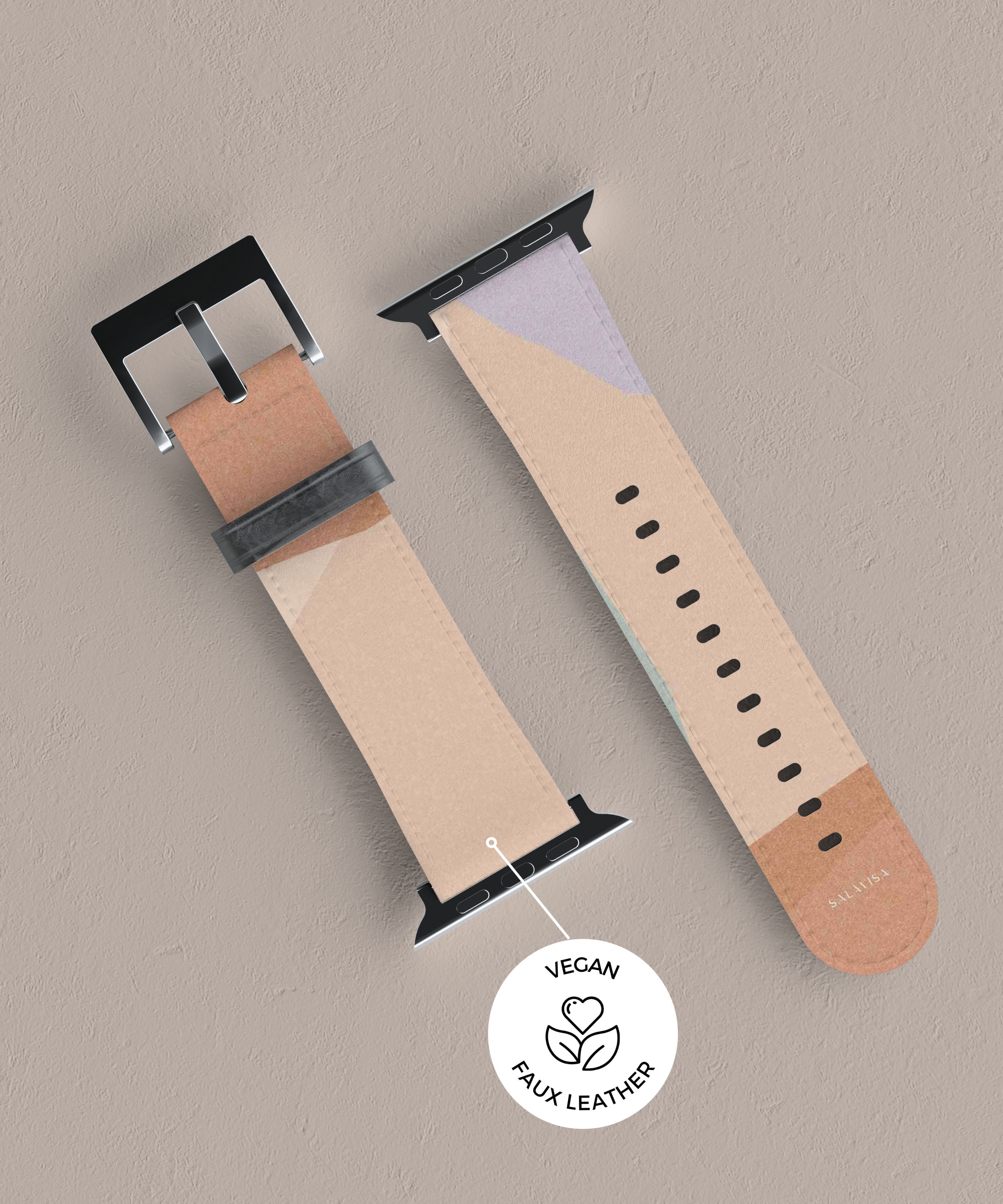 Premium Neutral Layers Apple Watch Band - Soft Silicone Replacement Strap for Apple Watch Series 9/8/7/6/SE - Perfect for Workouts, Running & Everyday Wear