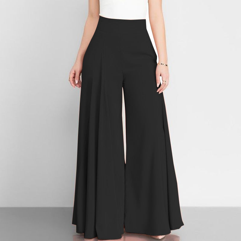 Elegant High Waist Pants for Women - Comfortable Stretchy Trousers for Office, Travel & Casual Wear