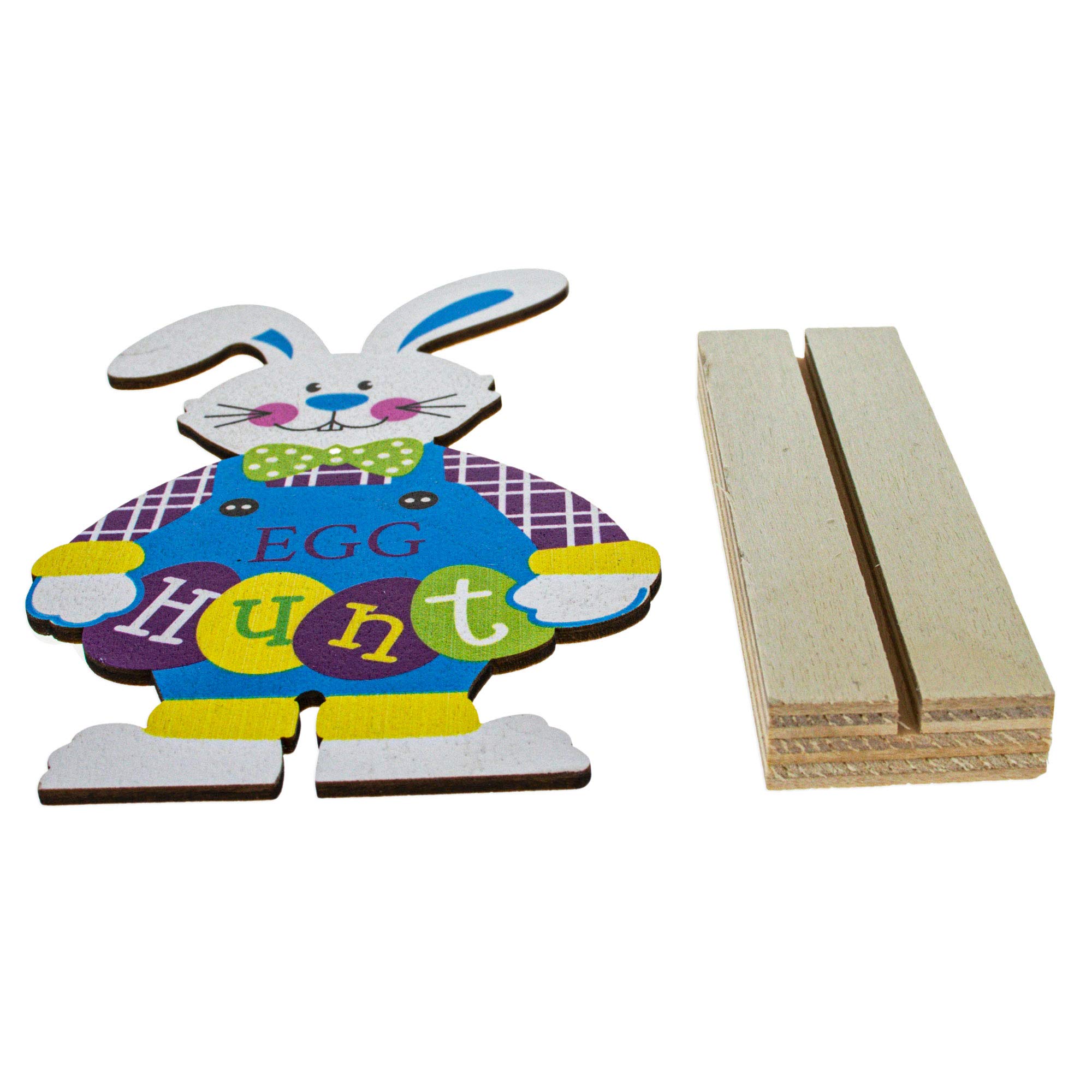 Best Pysanky Easter Rabbit Egg - 6.15 Inch Bunny Shape Cutout for Easter Egg Hunting, Decorations, and Gift Giving