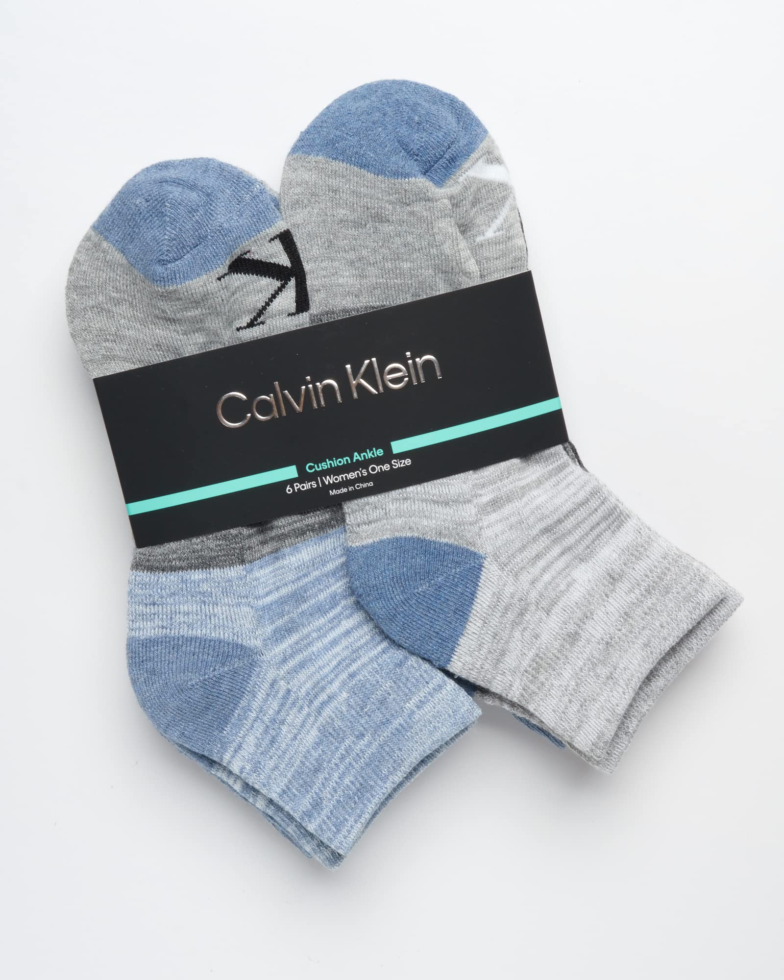 Calvin Klein Women's Quarter Socks - 6 Pack Cushioned Athletic Ankle Socks for Running, Gym & Everyday Wear - Breathable Comfort Socks for Women (Size 4-10) - Perfect for Workouts, Yoga & Casual Outfits