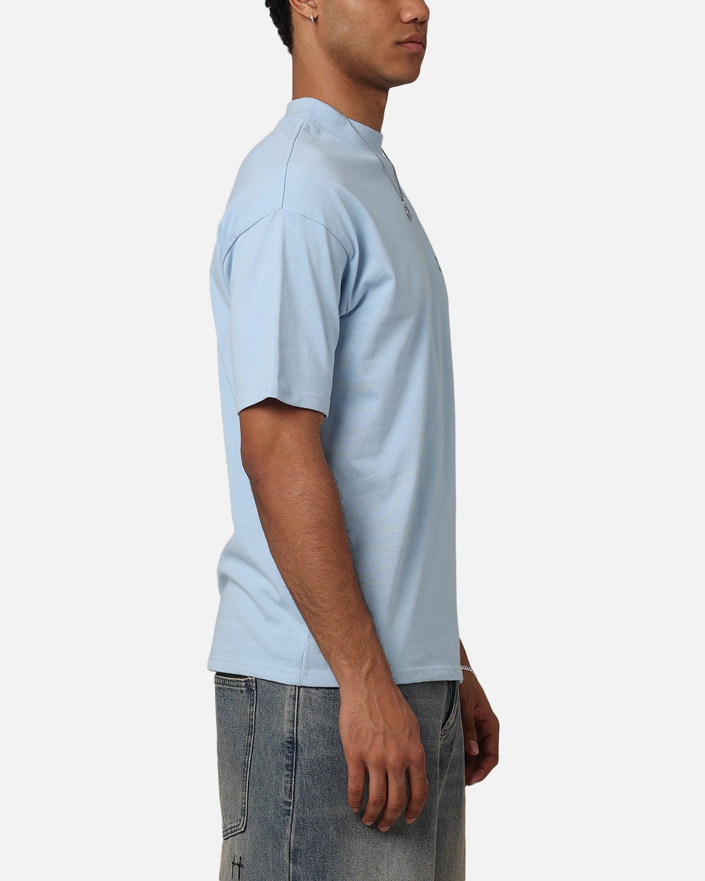 404 Desert Frontier T-Shirt for Men - Light Blue Vintage Graphic Tee | Casual Wear, Street Style, Outdoor Adventures