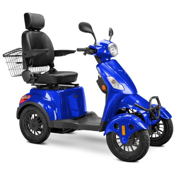 Premium Full Size 4 Wheel Mobility Scooter for Adults - Lightweight Electric Wheelchair with Long Battery Life - Ideal for Outdoor Travel, Shopping & Daily Mobility Assistance