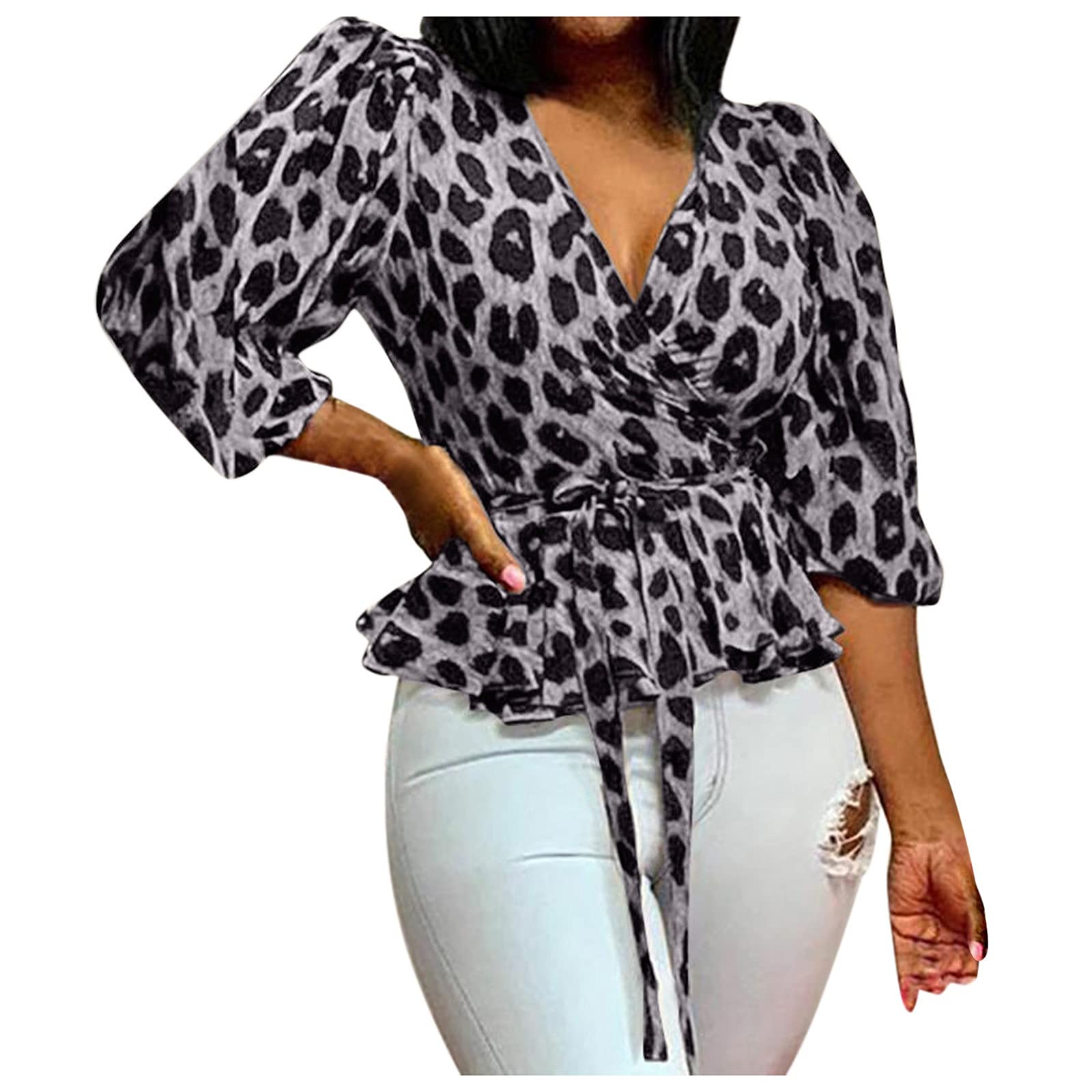 Elegant White Long Sleeve Button Down Blouse for Women - Loose Fit Party Top, Sexy Casual Shirt for Work, Date Night & Athletic Wear