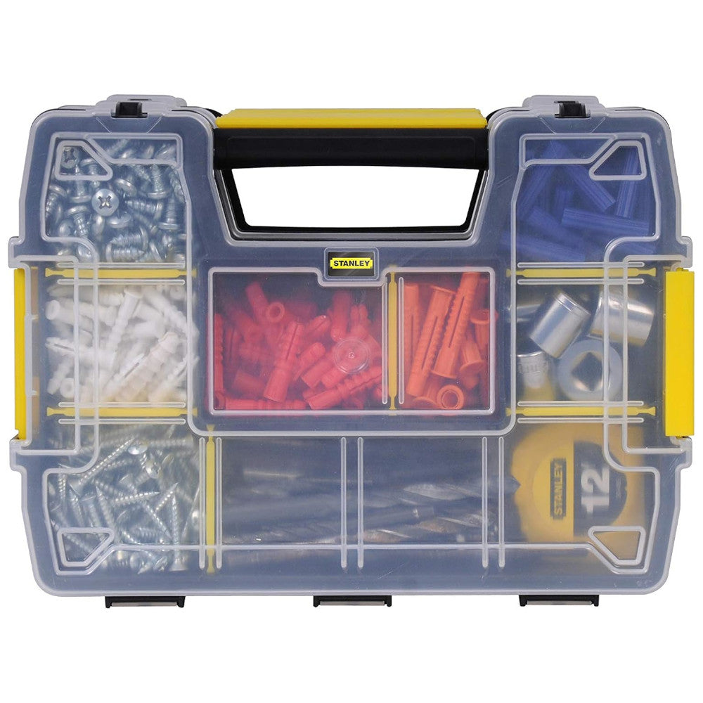 STANLEY STST60961 SortMaster Junior Double Organizer - 2-Tier Storage Box for Kids' Toys, School Supplies & Craft Organization - Perfect for Home, Classroom & Office Use