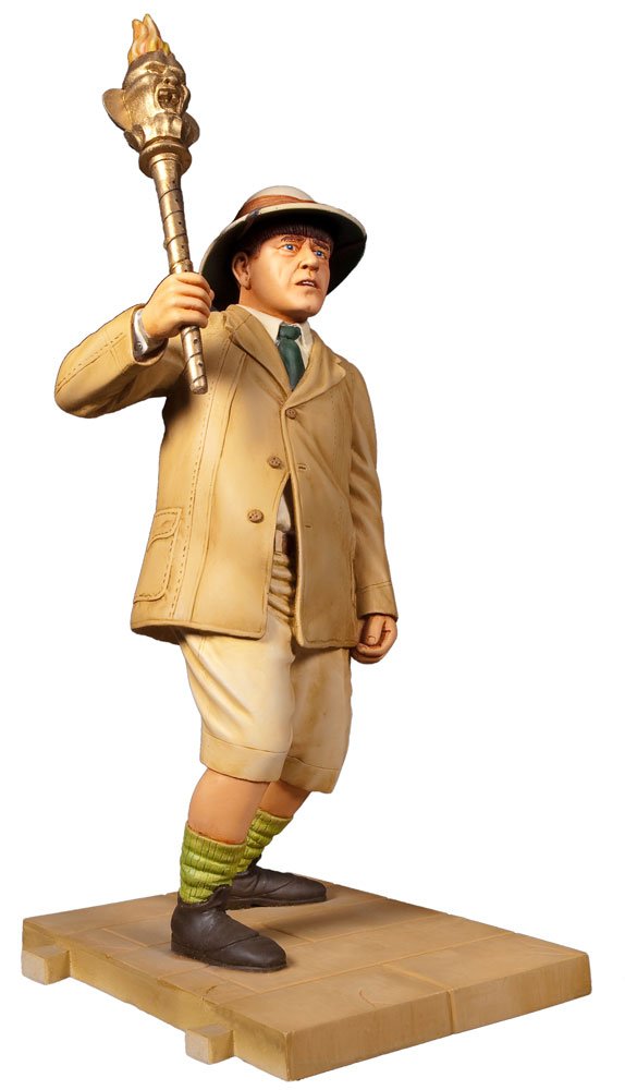 Polar Lights Three Stooges - Moe Action Figure | Collectible Vintage TV Show Character Toy | Perfect for Fans, Collectors & Nostalgic Gift Giving