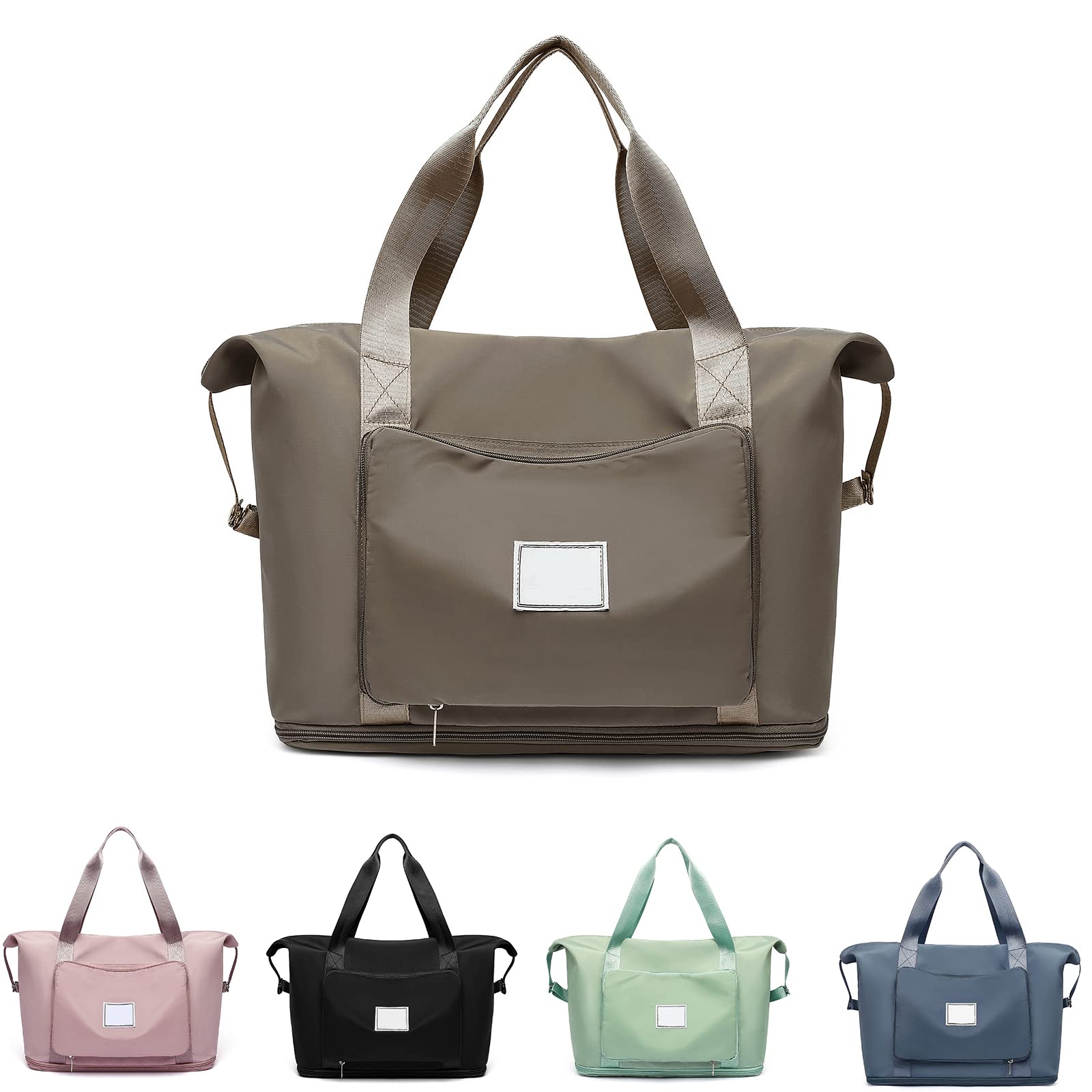 MQSHUHENMY Large Capacity Waterproof Foldable Travel Bag - Lightweight Oxford Fabric Carry-On Handbag for Women & Men | Perfect for Weekend Trips, Gym, Beach & Airplane Travel