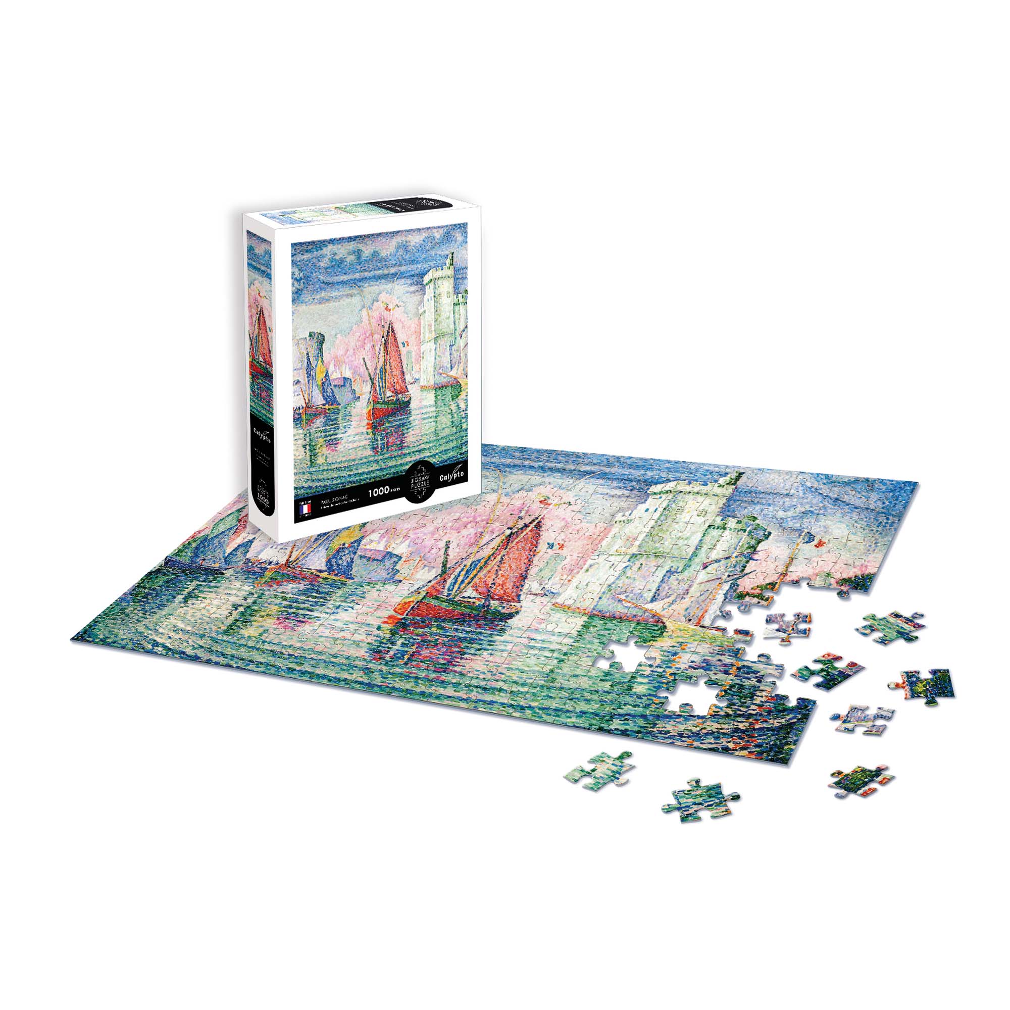 1,000 Piece Jigsaw Puzzle - Entrance to the Harbor of La Rochelle by Paul Signac | Art Puzzle for Adults & Teens | Perfect for Relaxation, Home Decor & Gift Giving