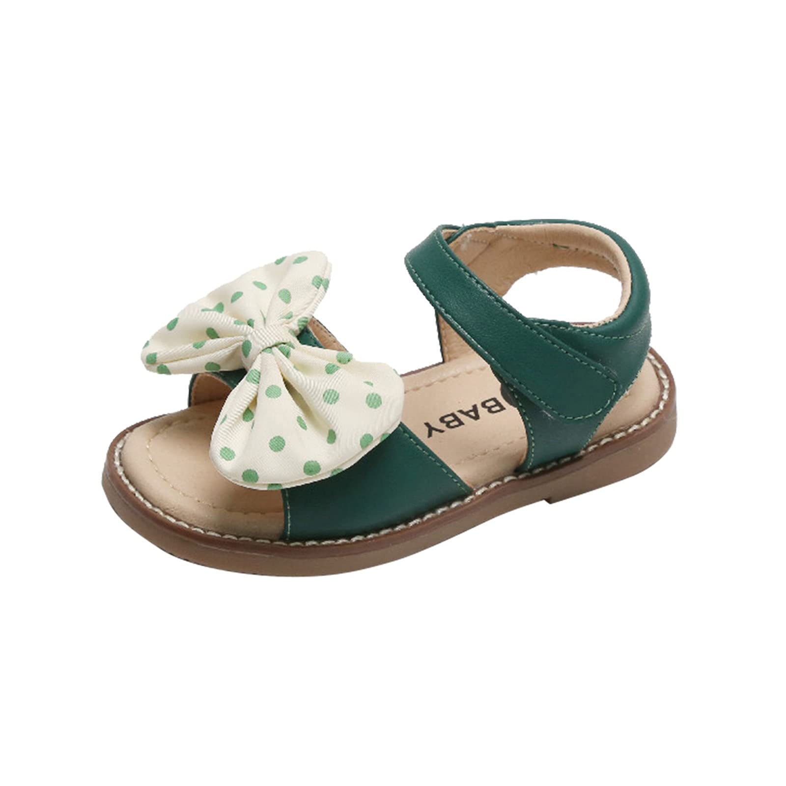 **Toddler Girls' Non-Slip Soft-Soled Sandals - Princess Bowknot Beach Shoes for Kids | Perfect for Playtime, Outdoor Adventures & Summer Vacations**