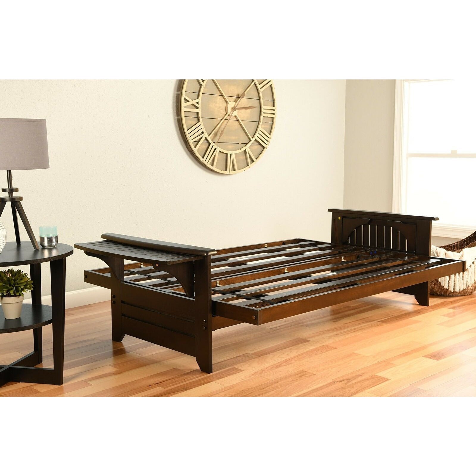 Phoenix Futon Frame - Sturdy Metal Sofa Bed Frame for Small Spaces, Living Room, Dorm, or Guest Room | Convertible Couch to Bed | Easy Assembly & Modern Design
