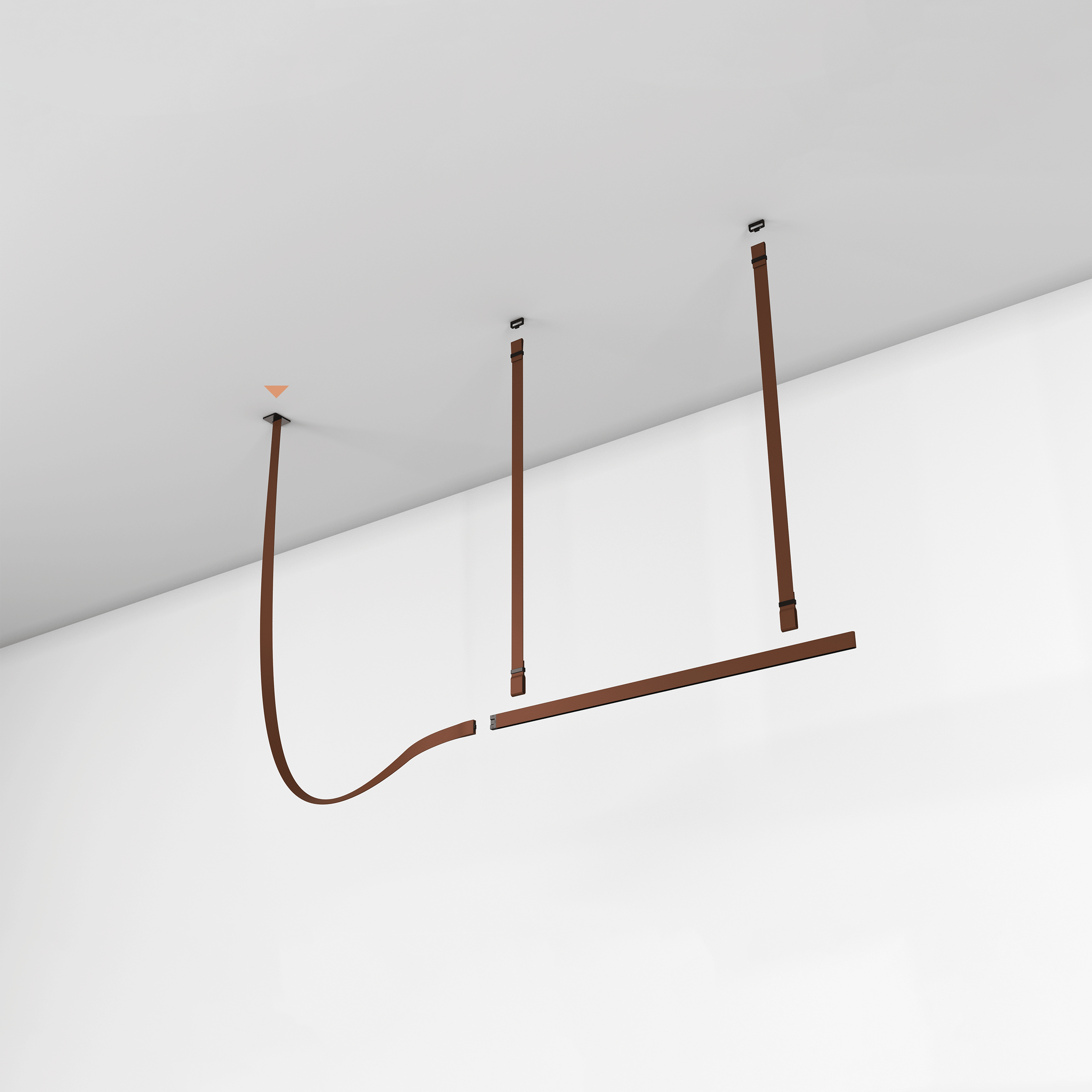 Modern Belt Horizontal Pendant Lamp - Industrial Style Ceiling Light Fixture for Kitchen Island, Dining Room & Living Room Decor
