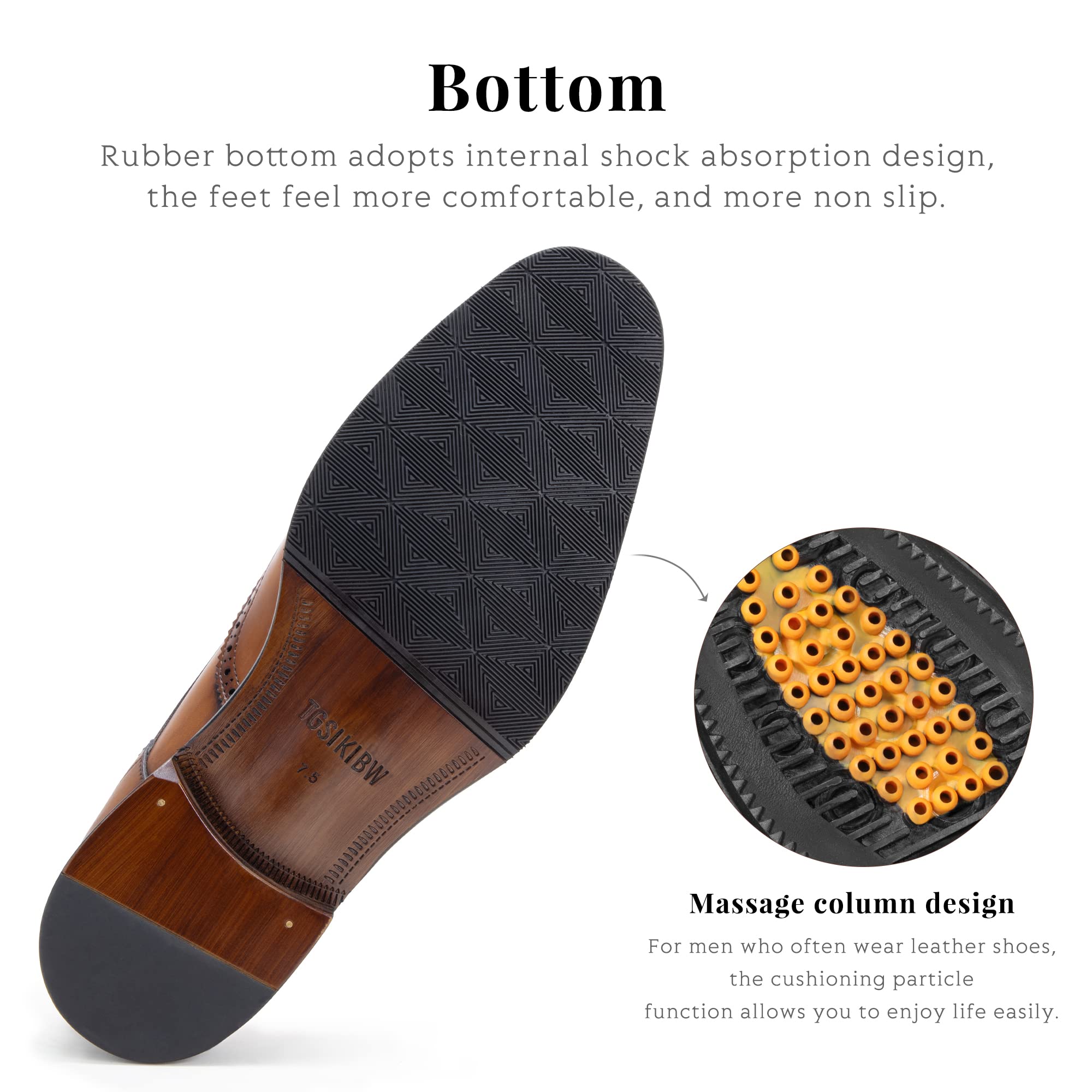 Premium Genuine Leather Men's Dress Shoes - Classic Formal Business Oxfords for Office, Weddings & Special Occasions