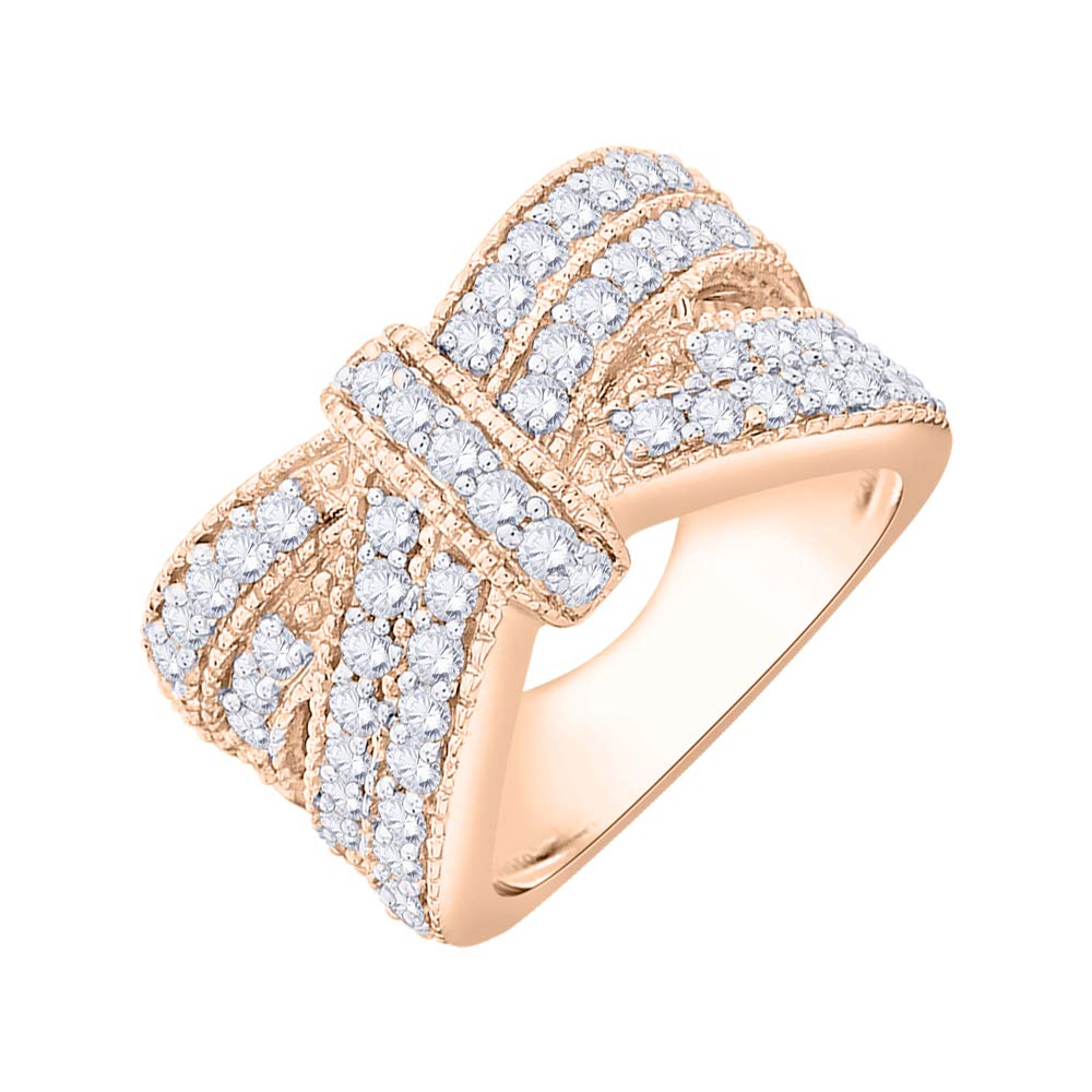 10K Gold KATARINA Diamond Fashion Ring - 1 1/4 Carat Total Weight (I-J Color, I1 Clarity) - Elegant Jewelry for Women, Perfect for Weddings, Anniversaries & Special Occasions