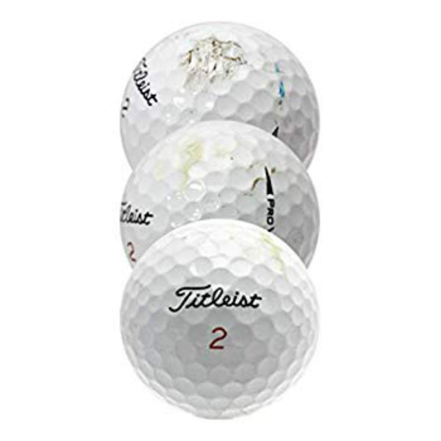 Premium Refurbished Titleist Golf Balls - AAA Grade Recycled Golf Balls for Practice & Game Play | Perfect for Driving Range, Course Play & Golf Training