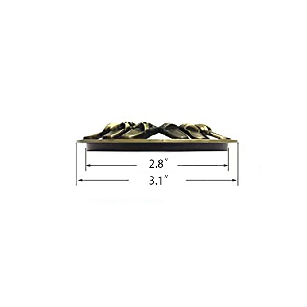 Vintage Metal Candle Topper Lids - 2.8