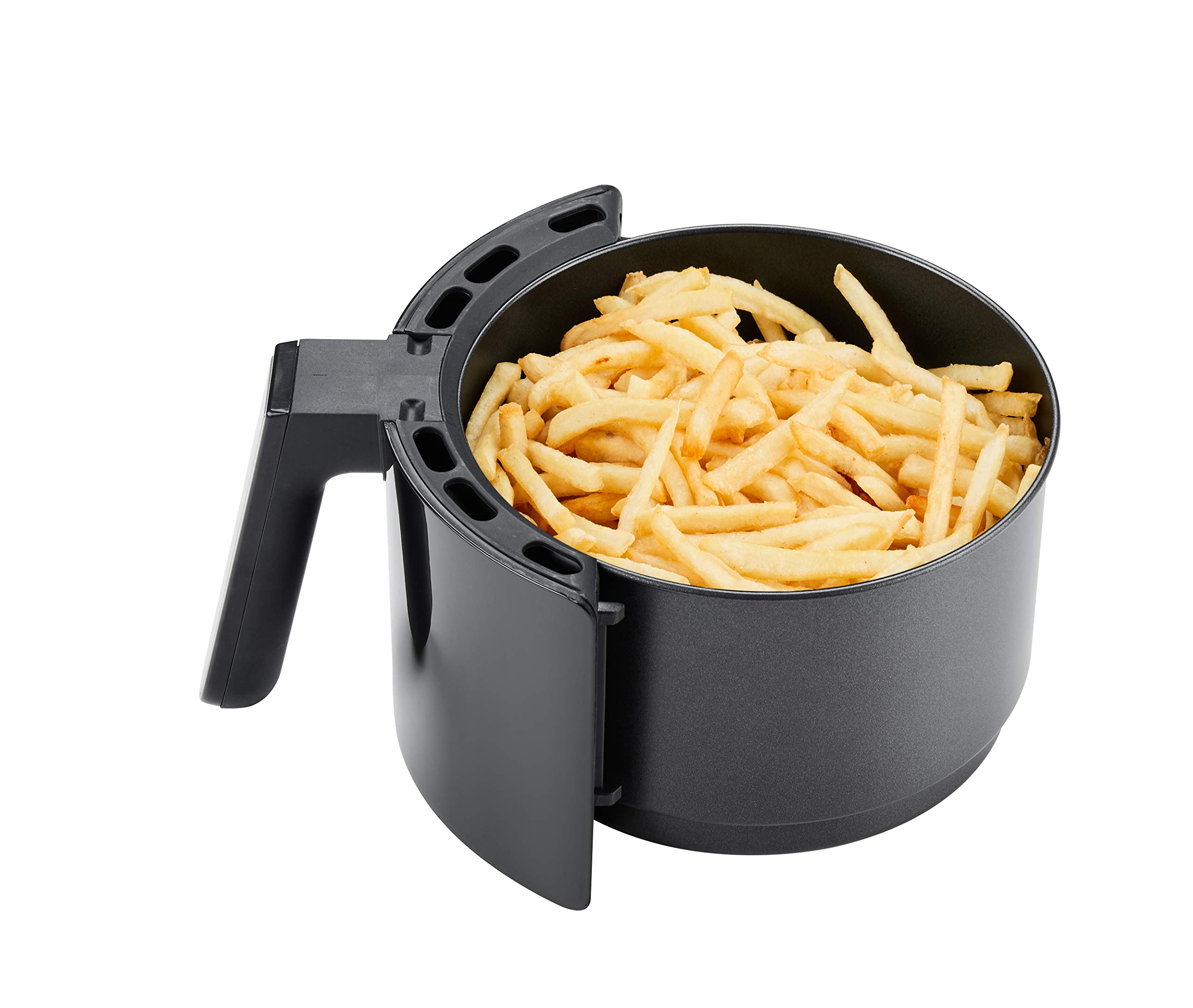 GoWISE USA 1.7 to 2 Qt Digital Air Fryer with Touchscreen - Compact Electric Mini Fryer with Recipe Book, Black/Silver - Perfect for Small Kitchens, Dorms & Healthy Cooking